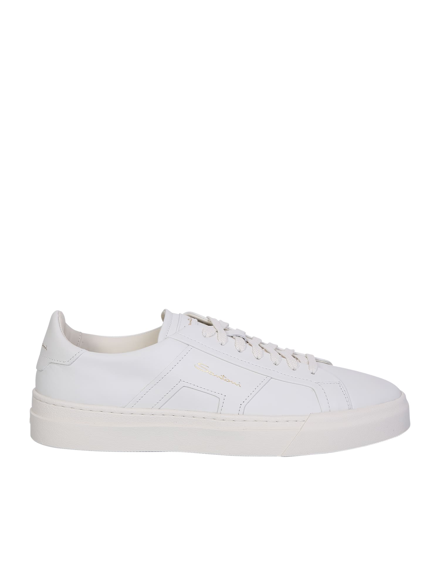 Shop Santoni Sneakers Dbs In White