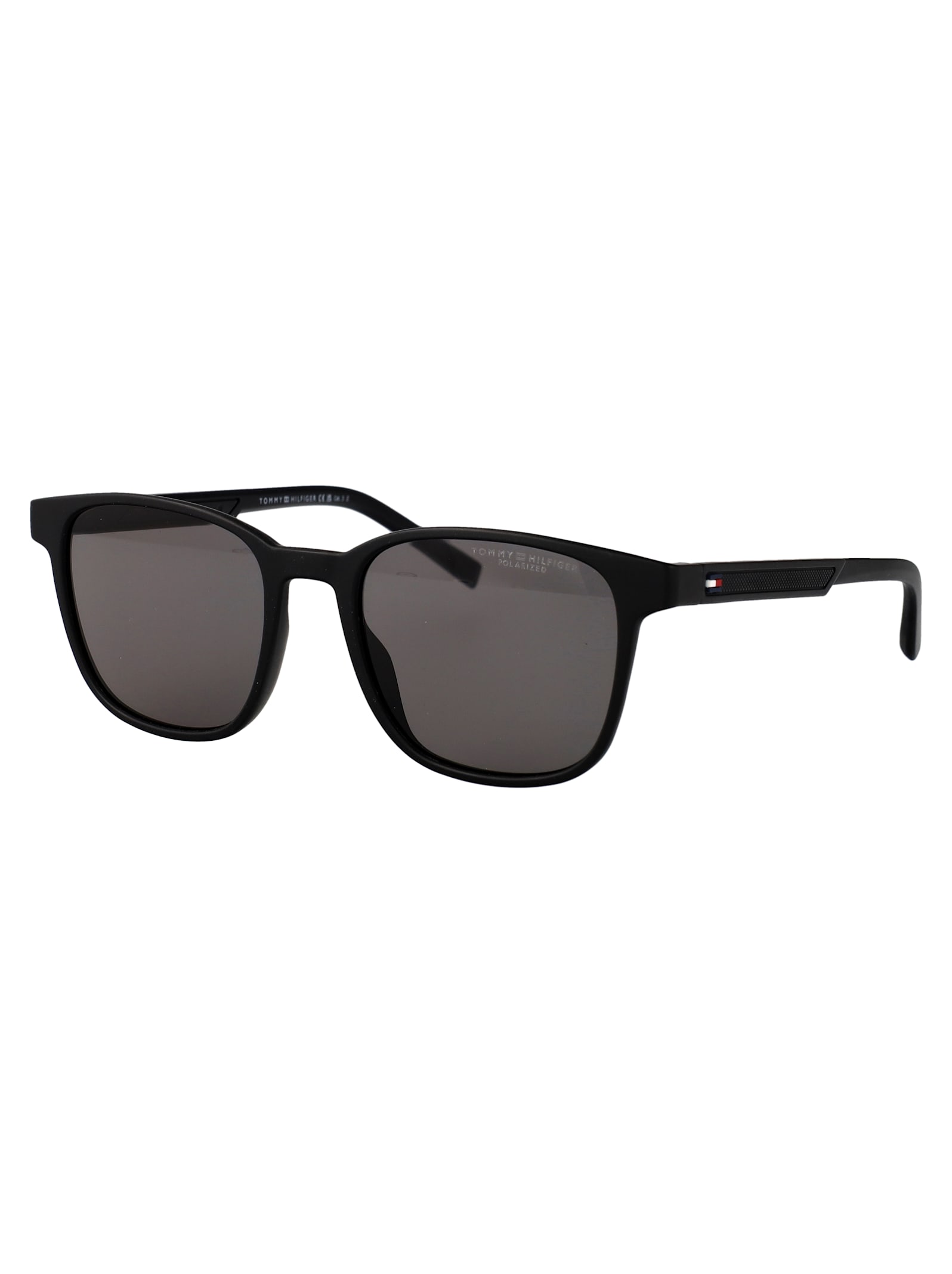 Tommy Hilfiger Black Eco Polyamide Sunglasses In Black