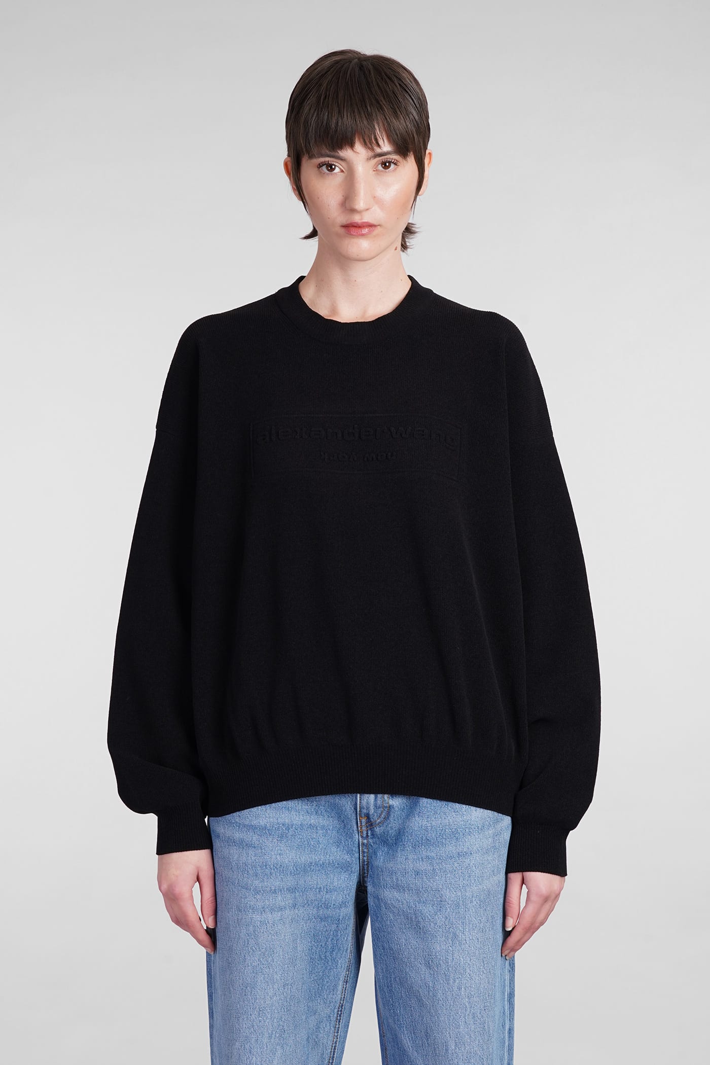 Shop Alexander Wang Knitwear In Black Polyester