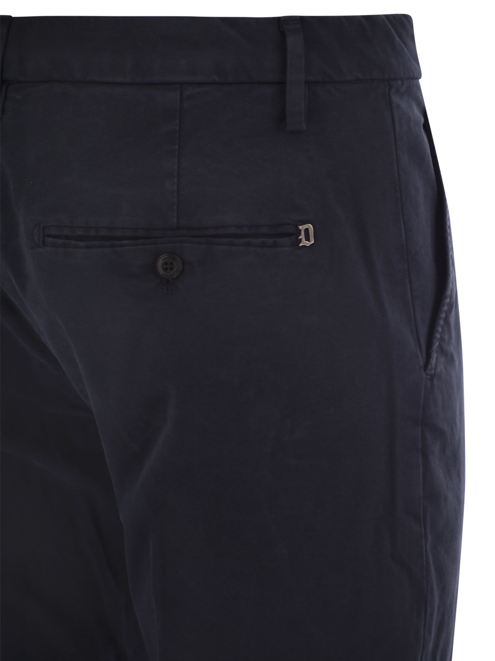 Dondup Men's Spiritissimo - Regular Chino Trousers In Dark Blue