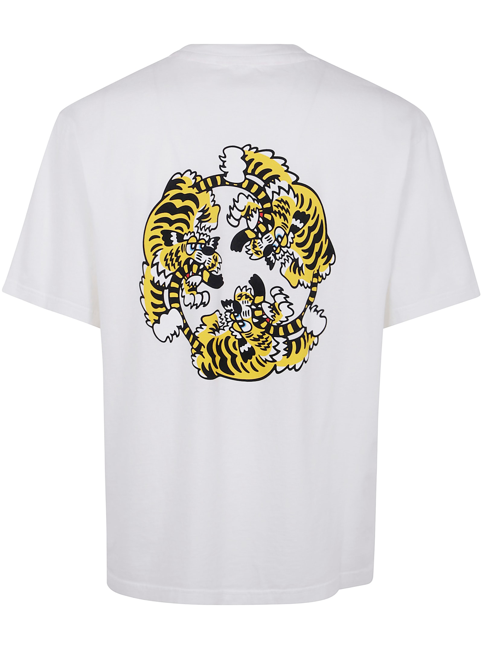 Kenzo Verdy Os Printed Cotton T-shirt In White
