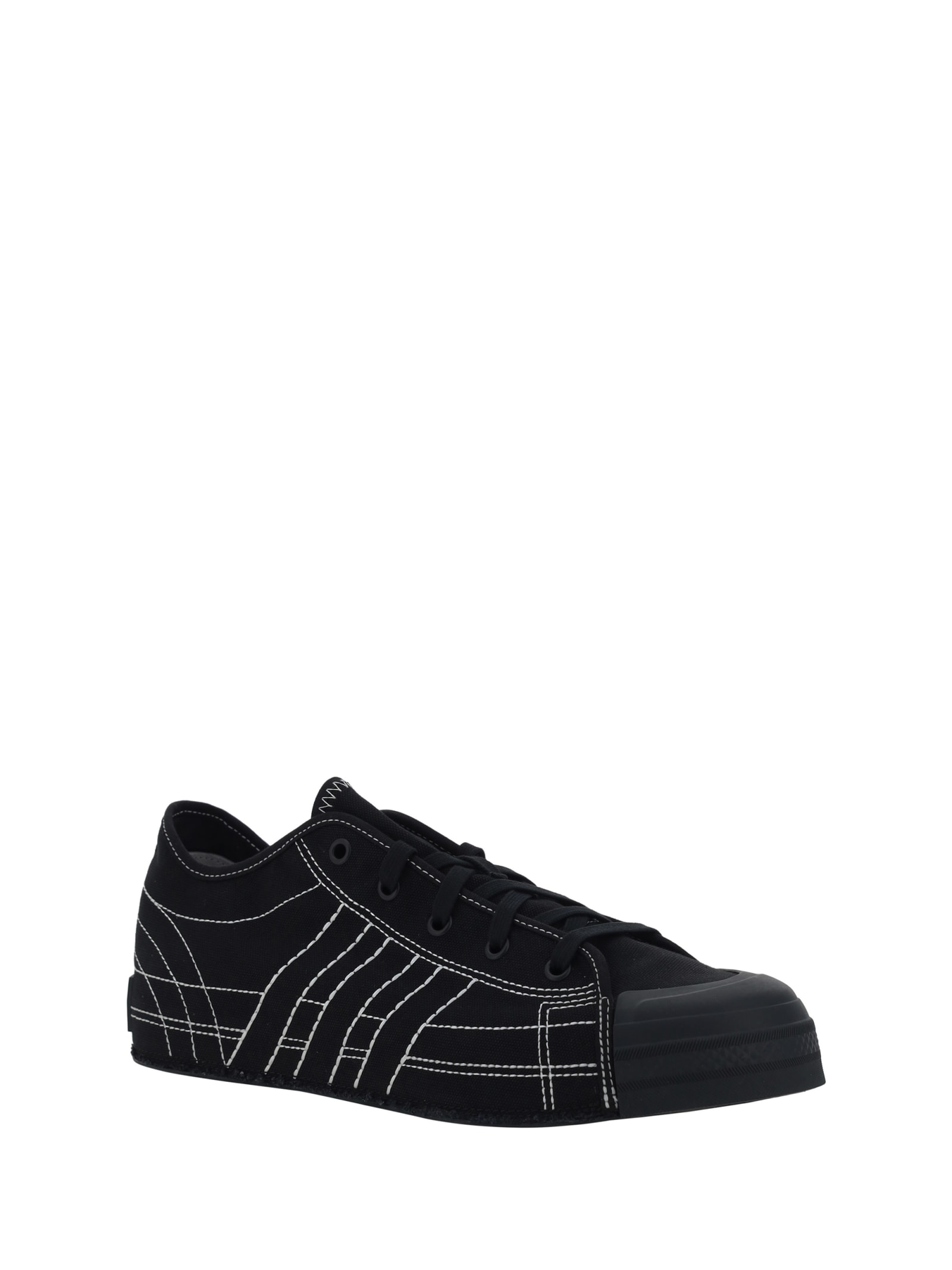 Shop Y-3 Nizza Sneakers Low In Black