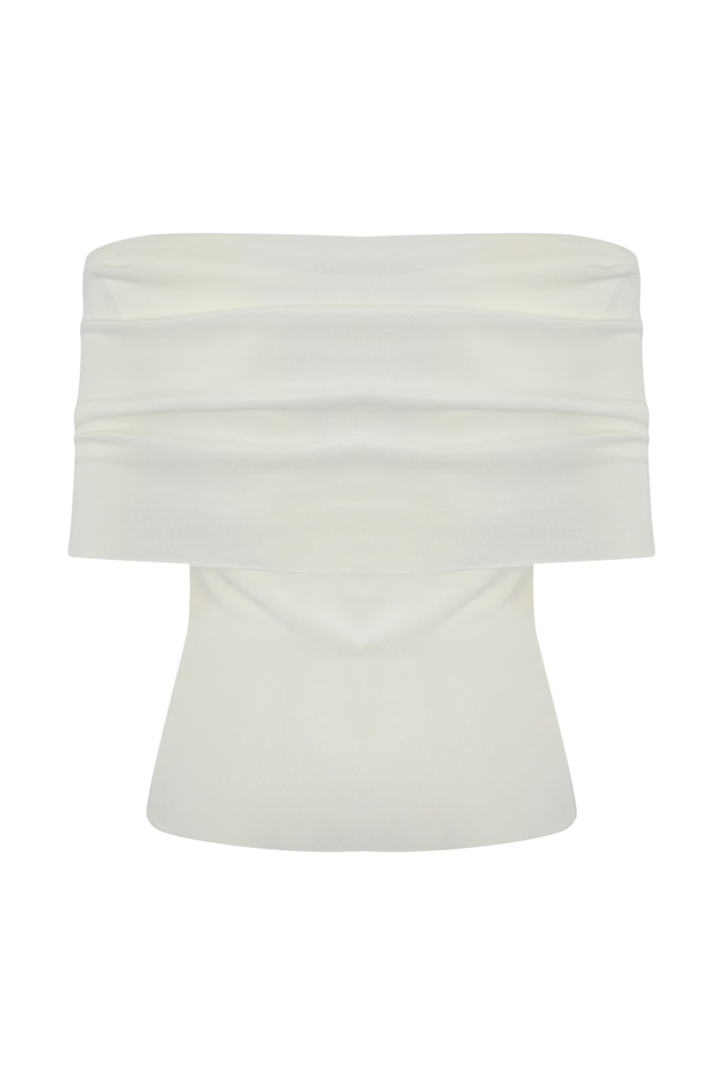 Mvp Wardrobe Flowing Viscose Sweater In Bianco Latte