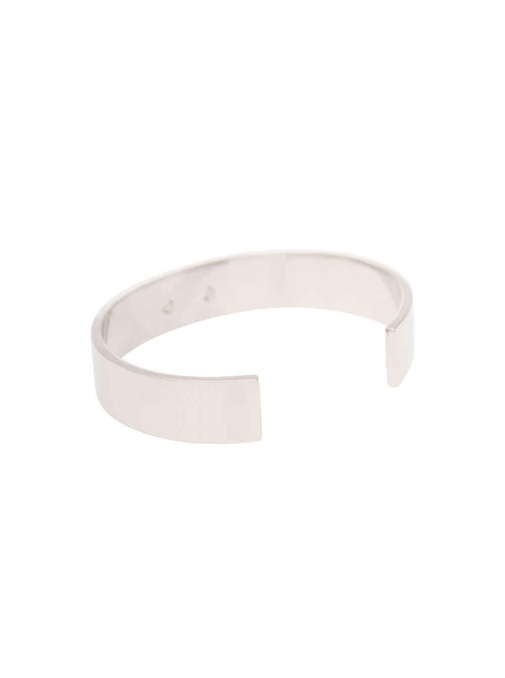 Shop Dolce & Gabbana Silver-colored Bracelet With Logo Plaque In Brass Man In Metallic