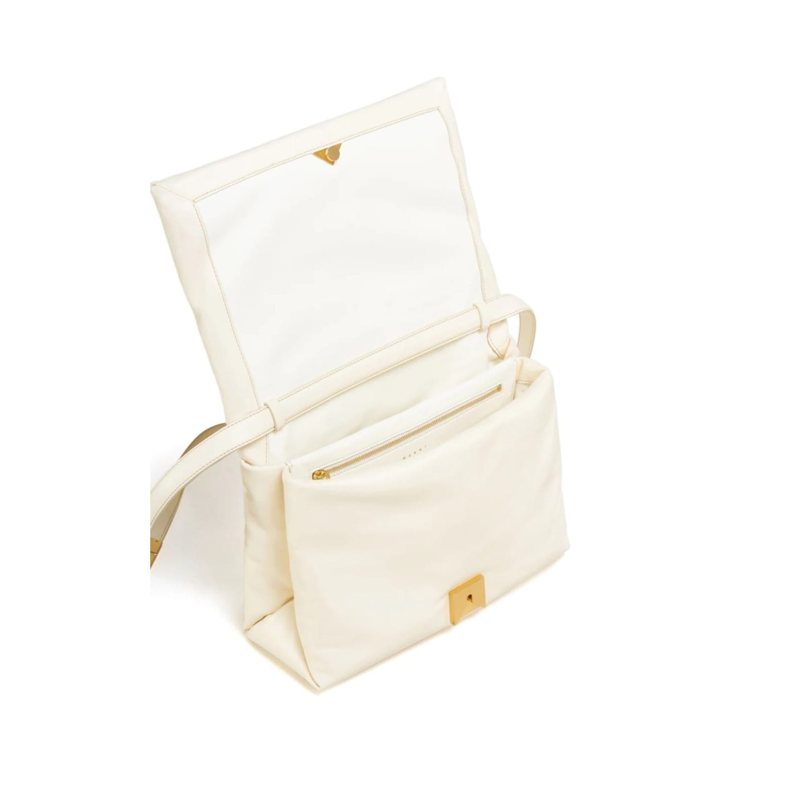 Marni Prisma Shoulder Bag In White