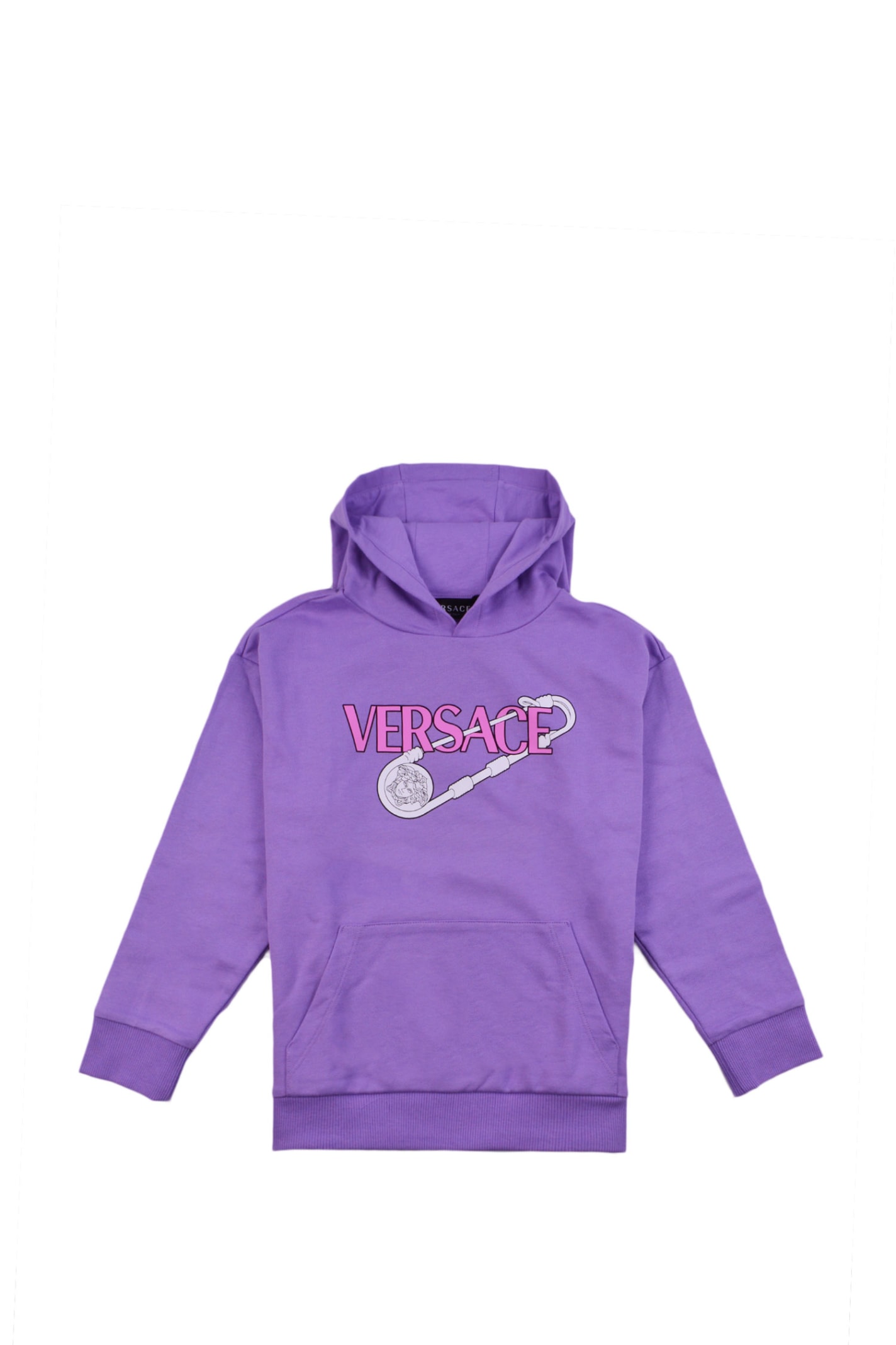 Versace Hoodie With Safety Pin Logo