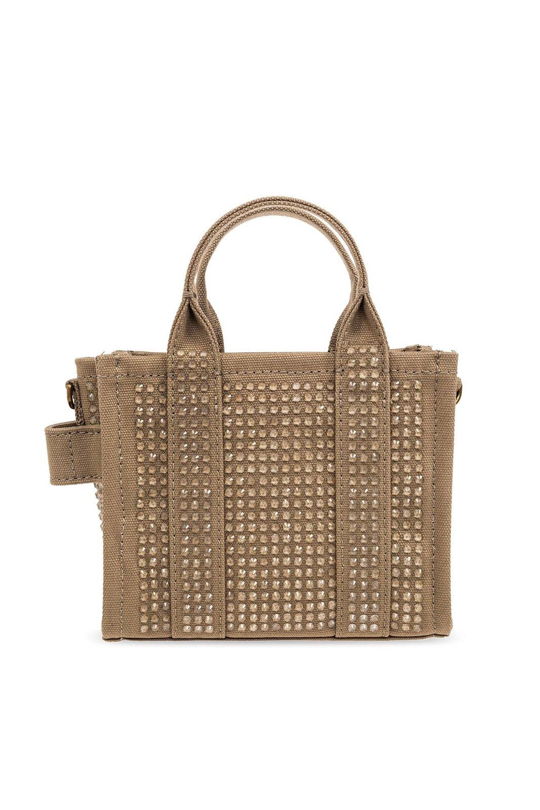 Shop Marc Jacobs Embellished Mini Tote Bag In Green