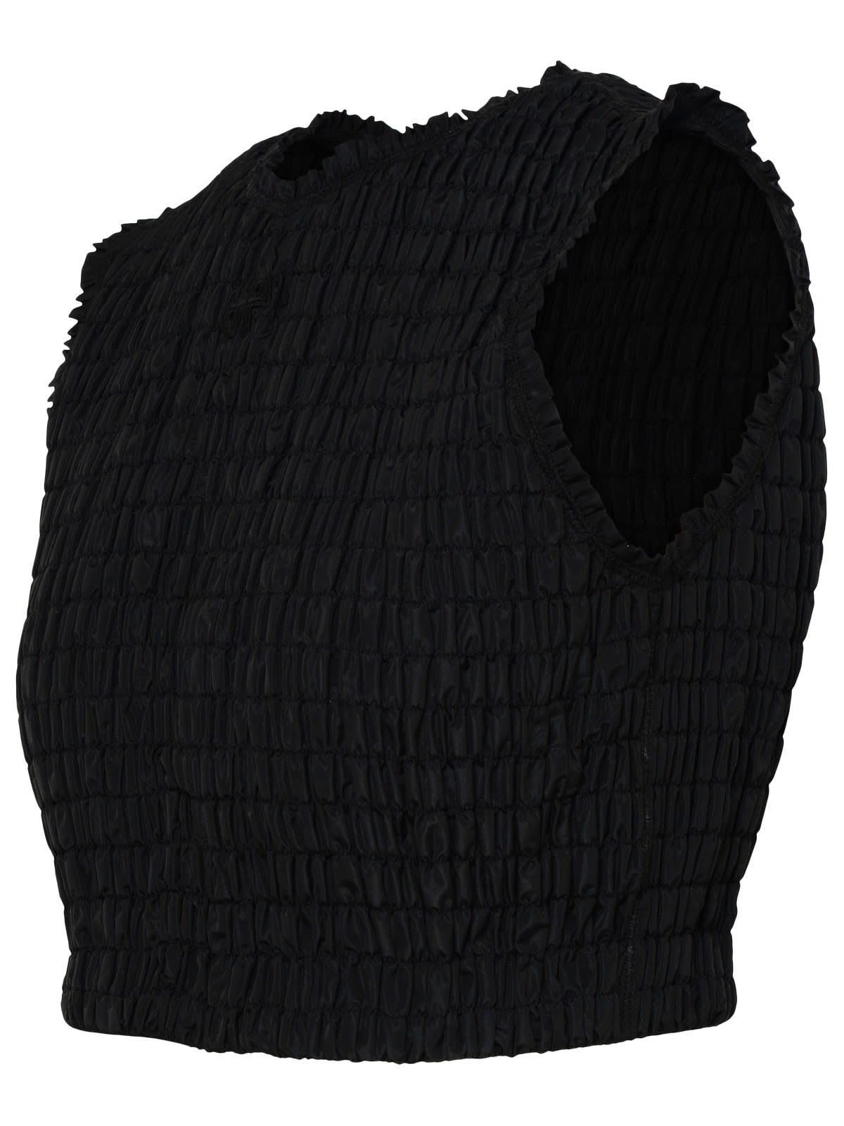 Shop Patou Black Recycled Fault Top In B Black