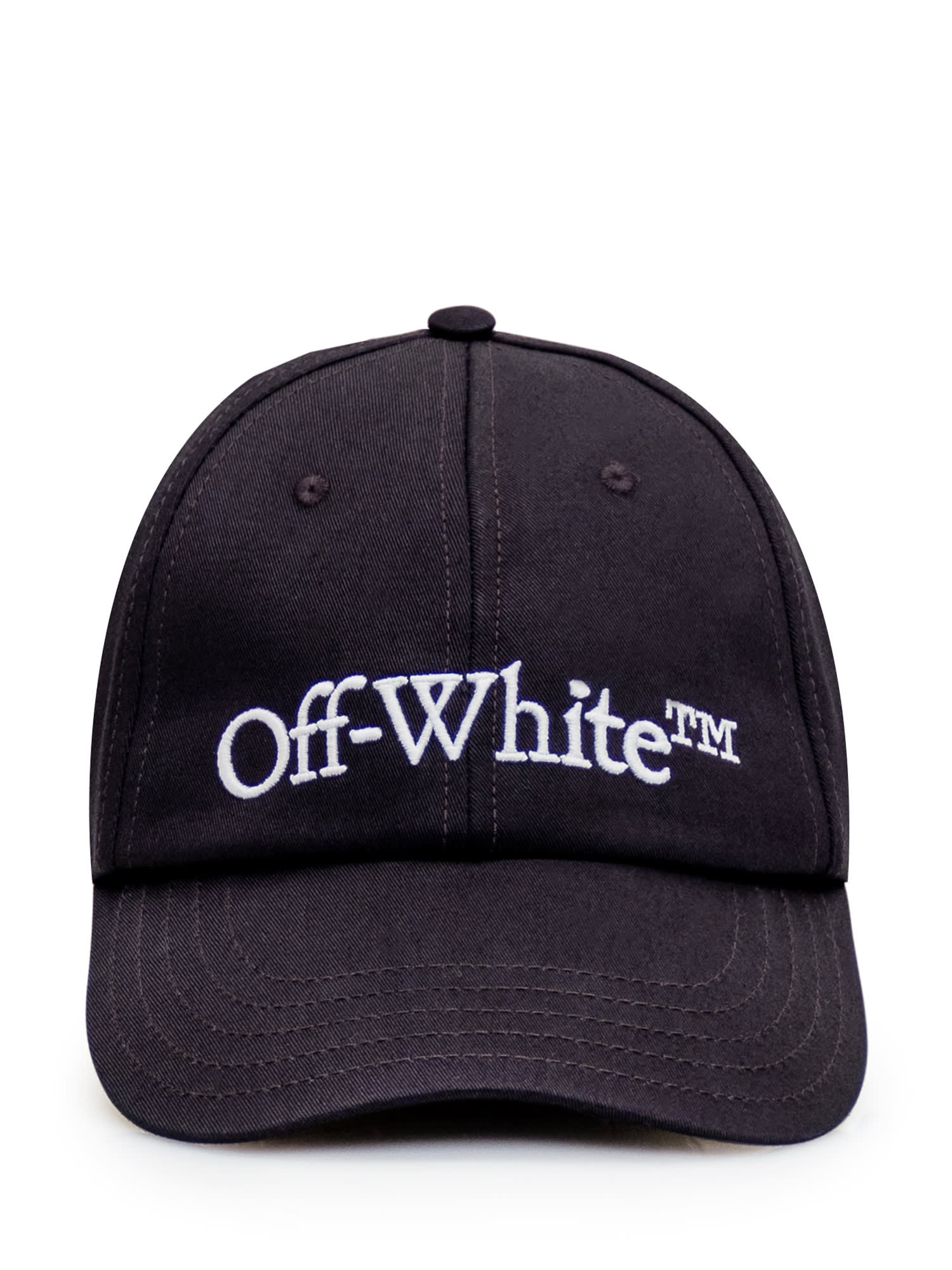 Shop Off-white Logo Cap In Black White