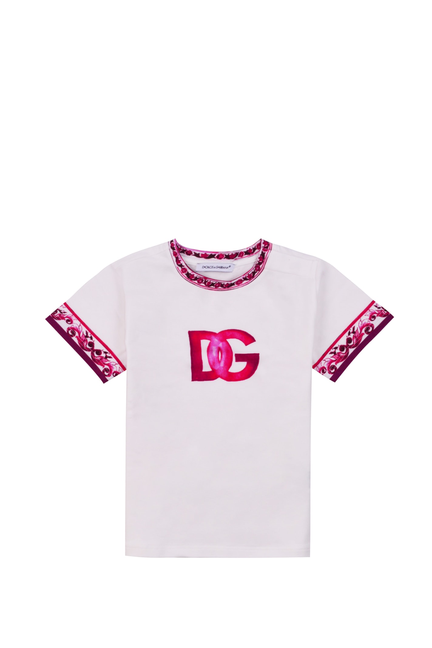 Dolce & Gabbana Babies' Printed T-shirt In White