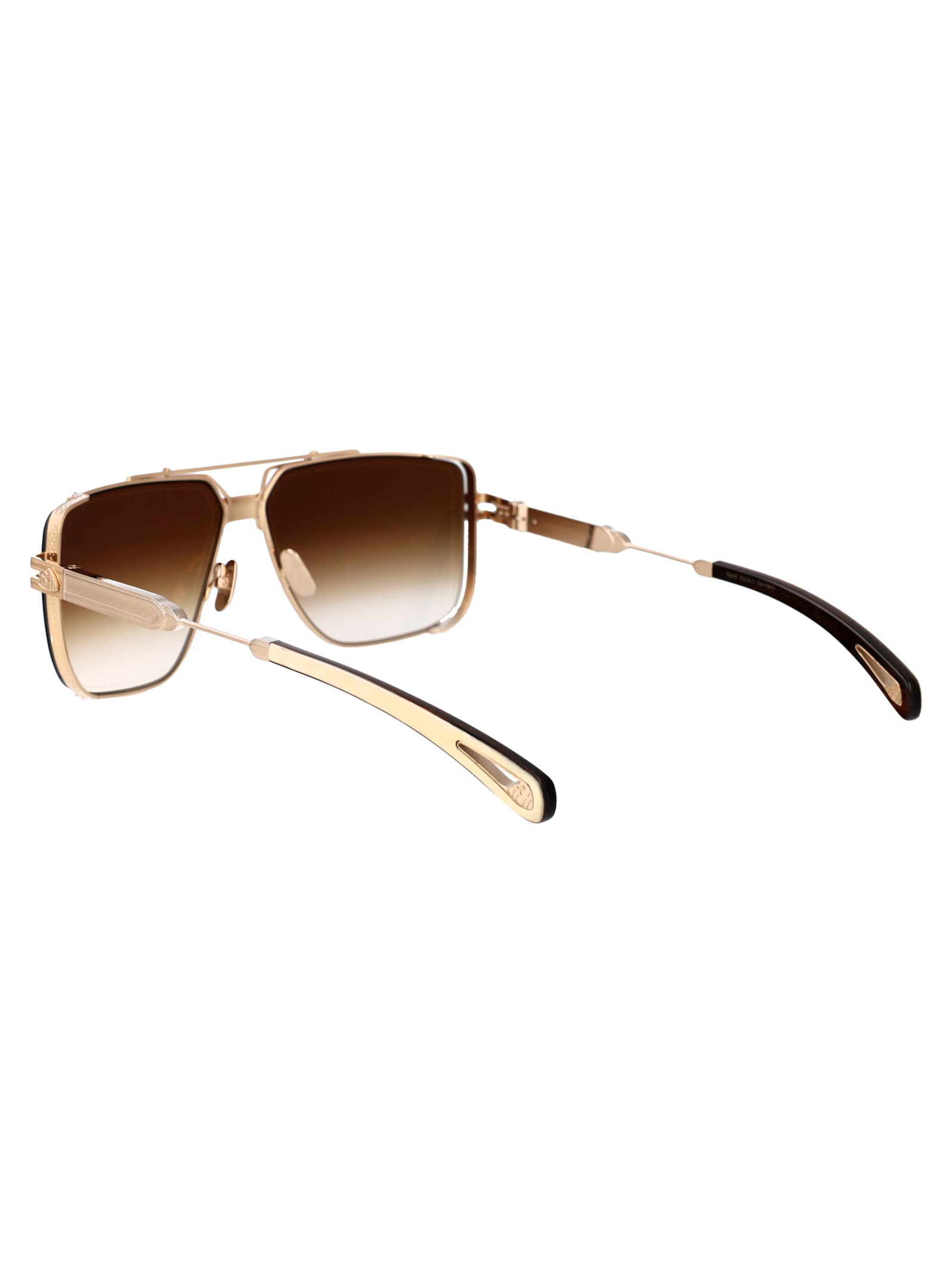 Shop Maybach Eyewear Dawn I Sunglasses In Silver Brown