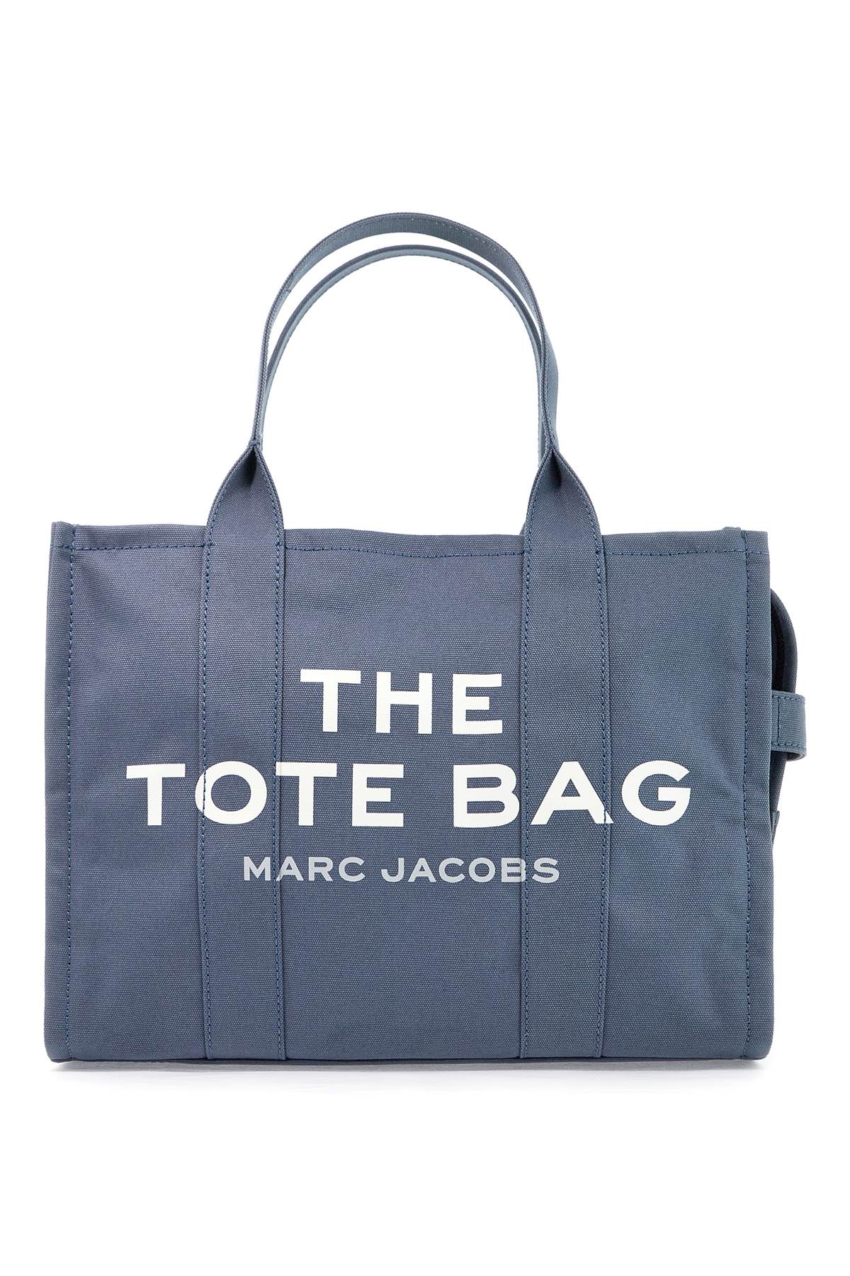 Shop Marc Jacobs The Large Canvas Tote Bag - B In Blue Shadow (blue)