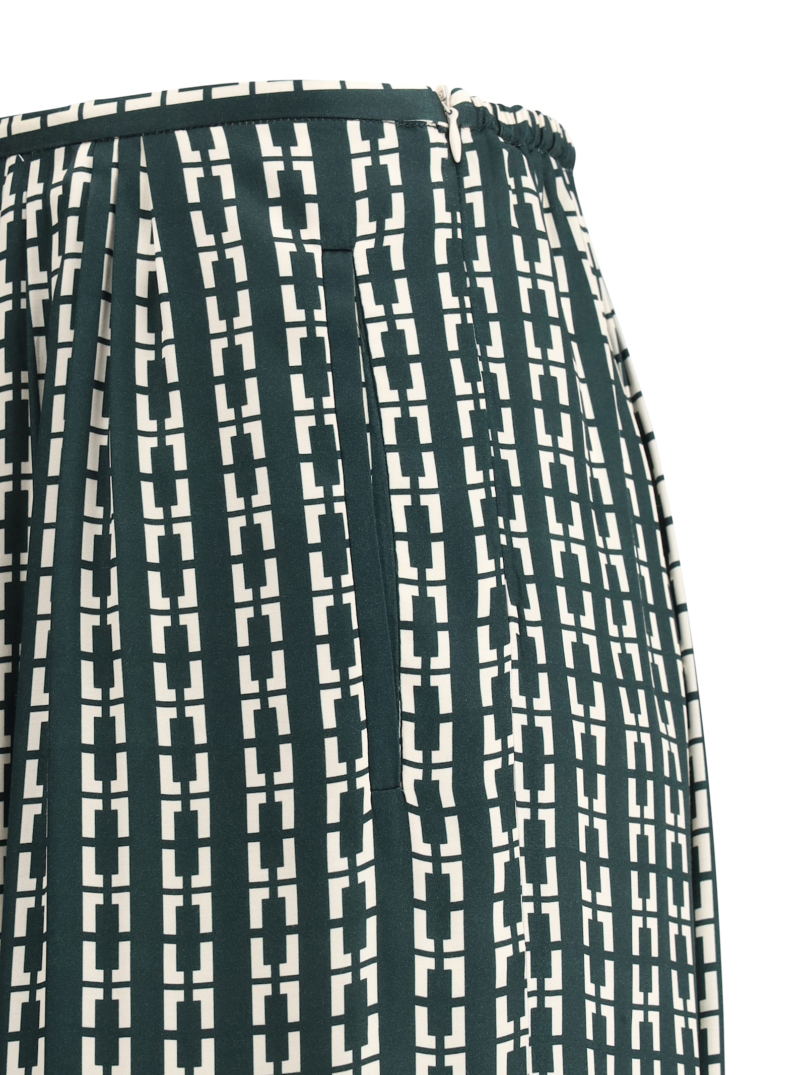 FORTE FORTE GEOMETRIC PRINT PANTS