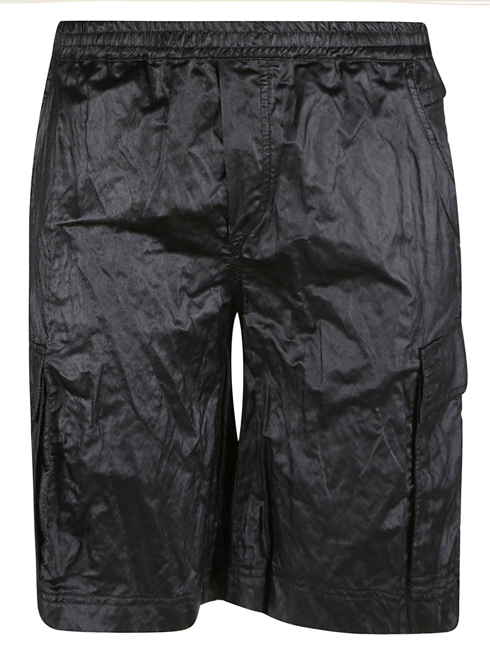 Shop 44 Label Group Cargo Ribbed Shorts In Black