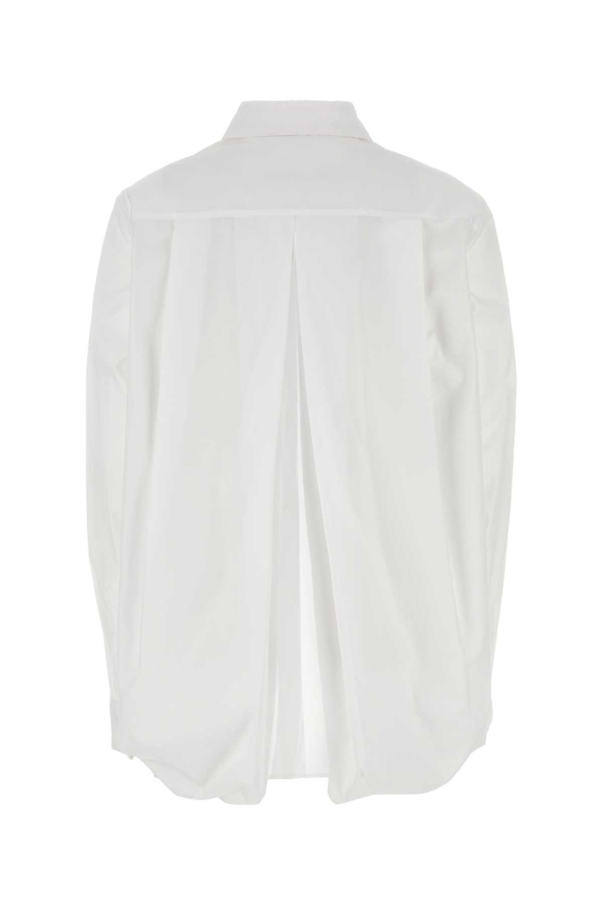 Shop Givenchy White Poplin Shirt