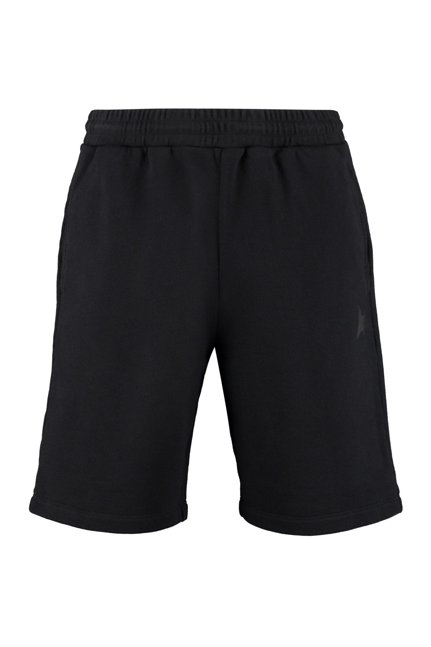 Golden Goose Diego Bermuda Shorts In Black In Black