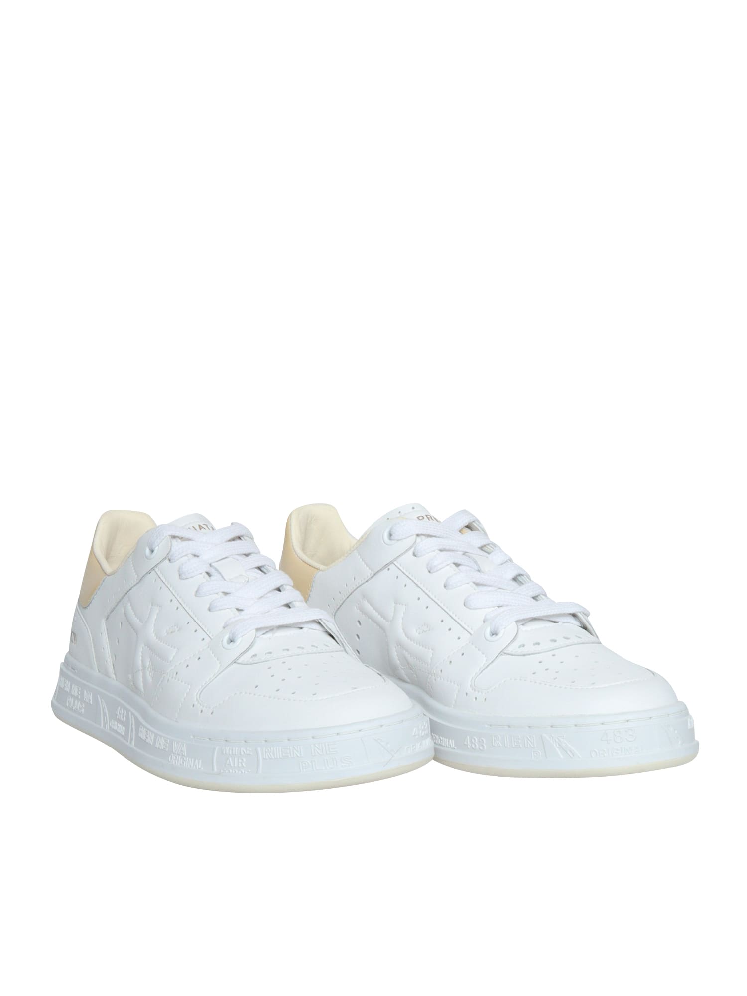 Shop Premiata White Quinnd Sneakers