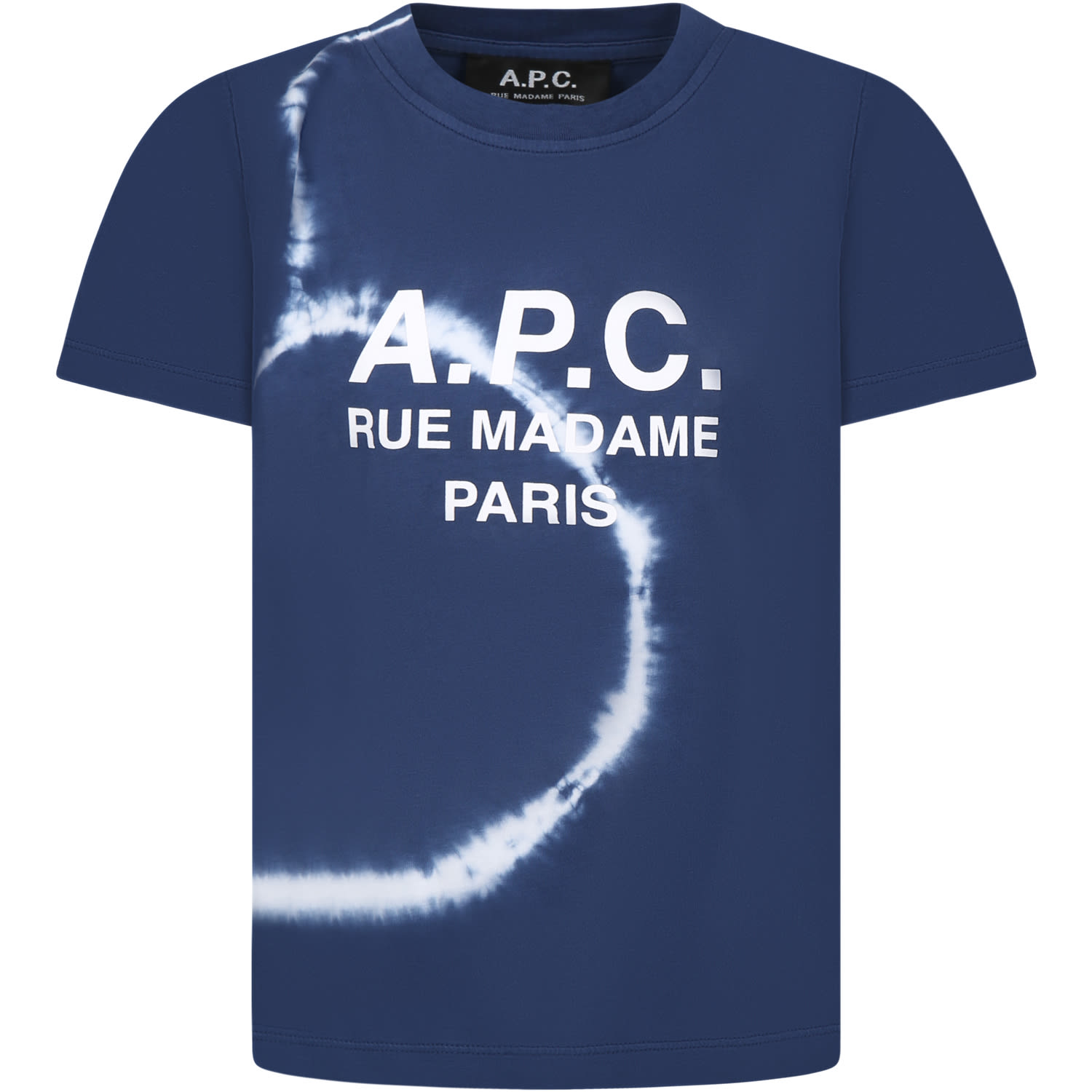 A.p.c. Blue T-shirt For Kids With Logo