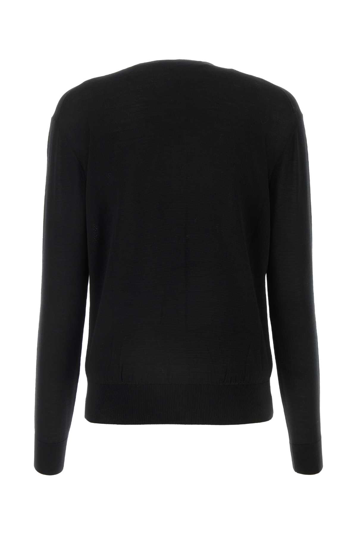 Shop Alexander Wang T Black Wool Cardigan