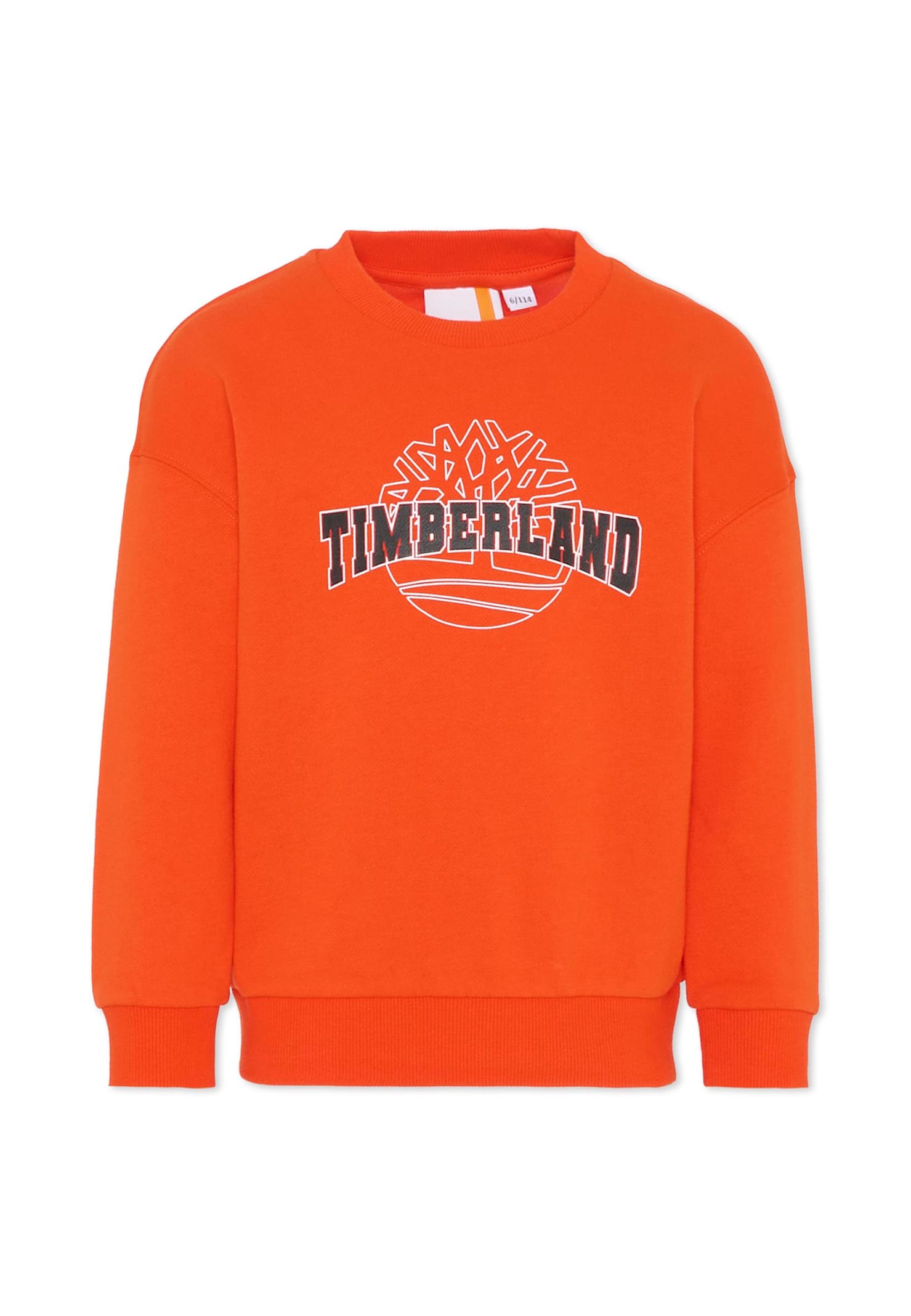 Timberland Kids' Red Sweatshirt For Boy With Logo In Orange