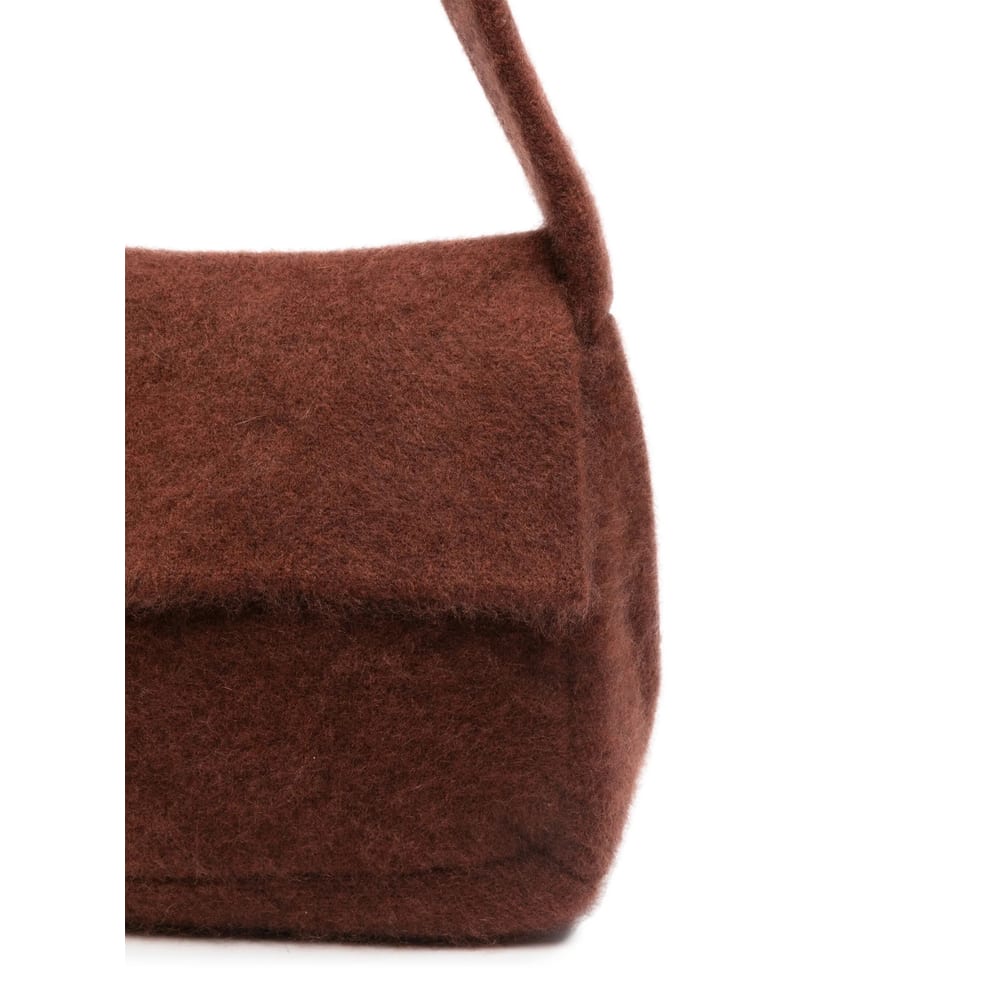 Aya Muse Textured Shoulder Bag In Brown