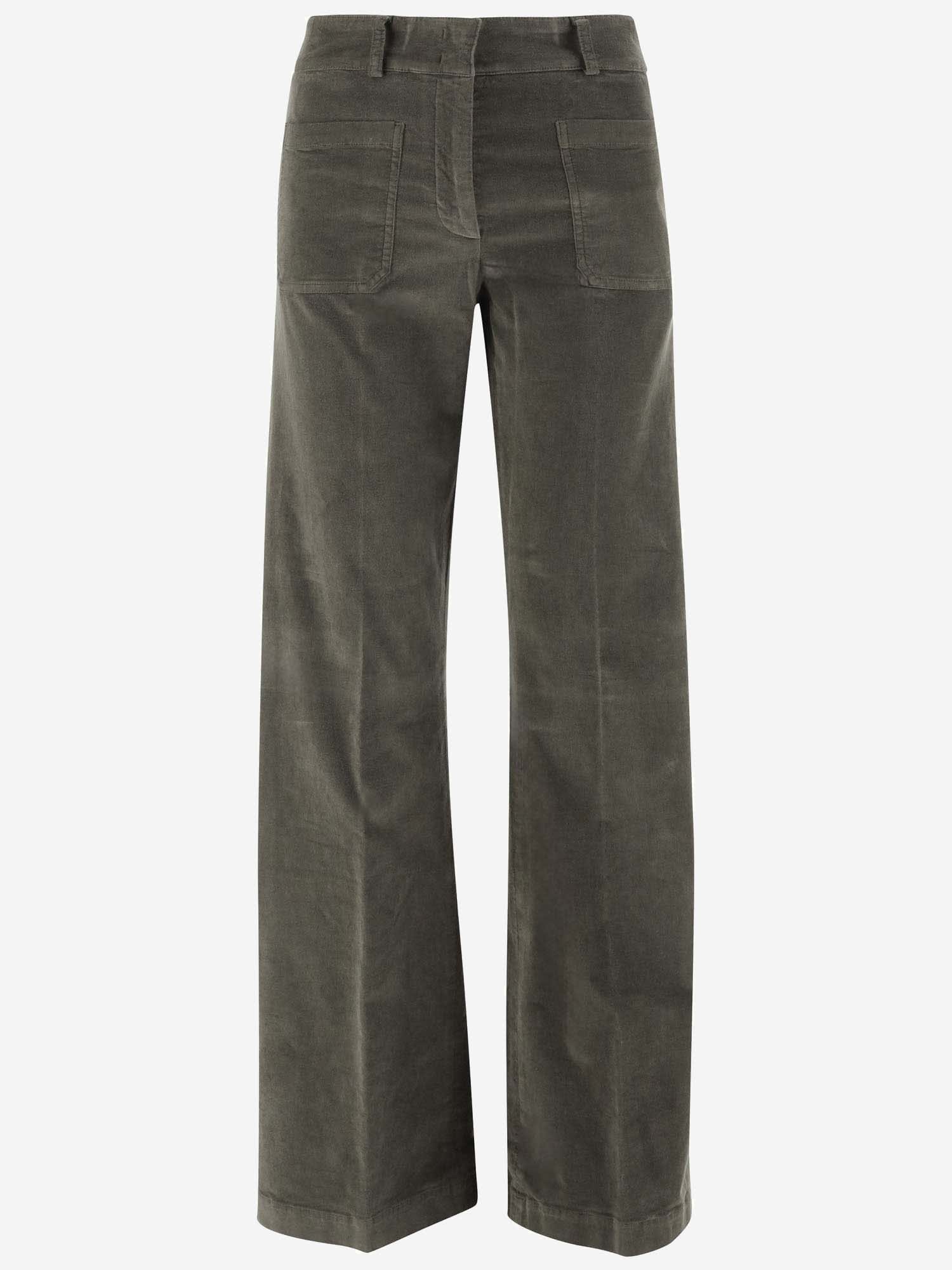 Stretch Cotton Velvet Pants