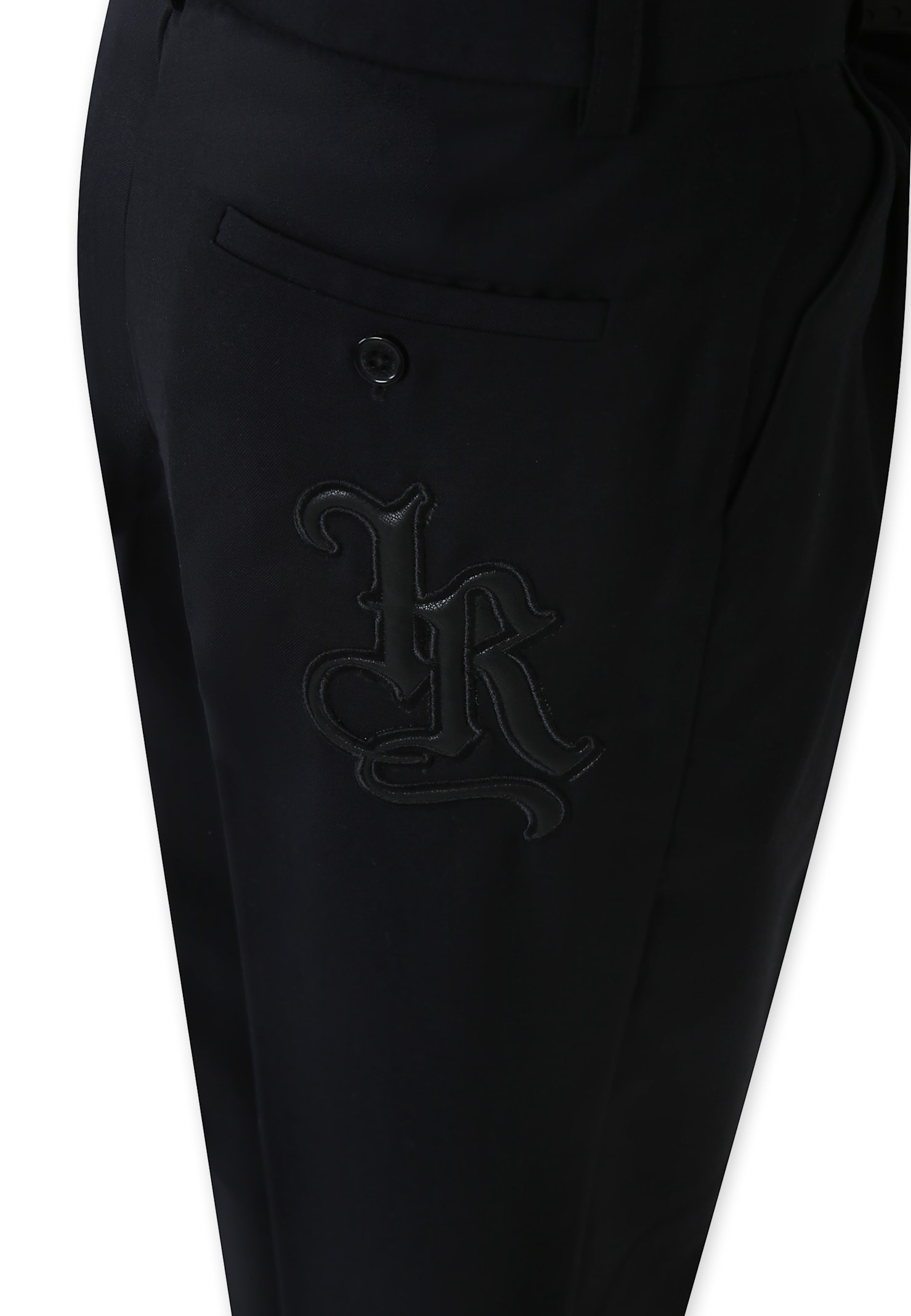 Richmond Black Trousers For Boy With Logo In Black