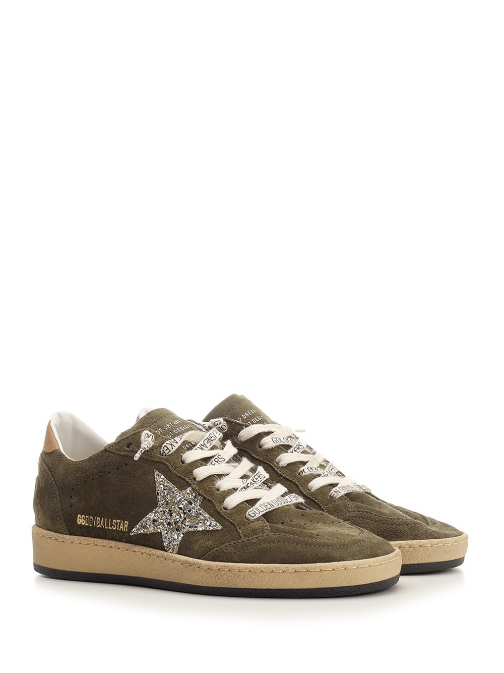 Shop Golden Goose Ball Star Sneakers In Green