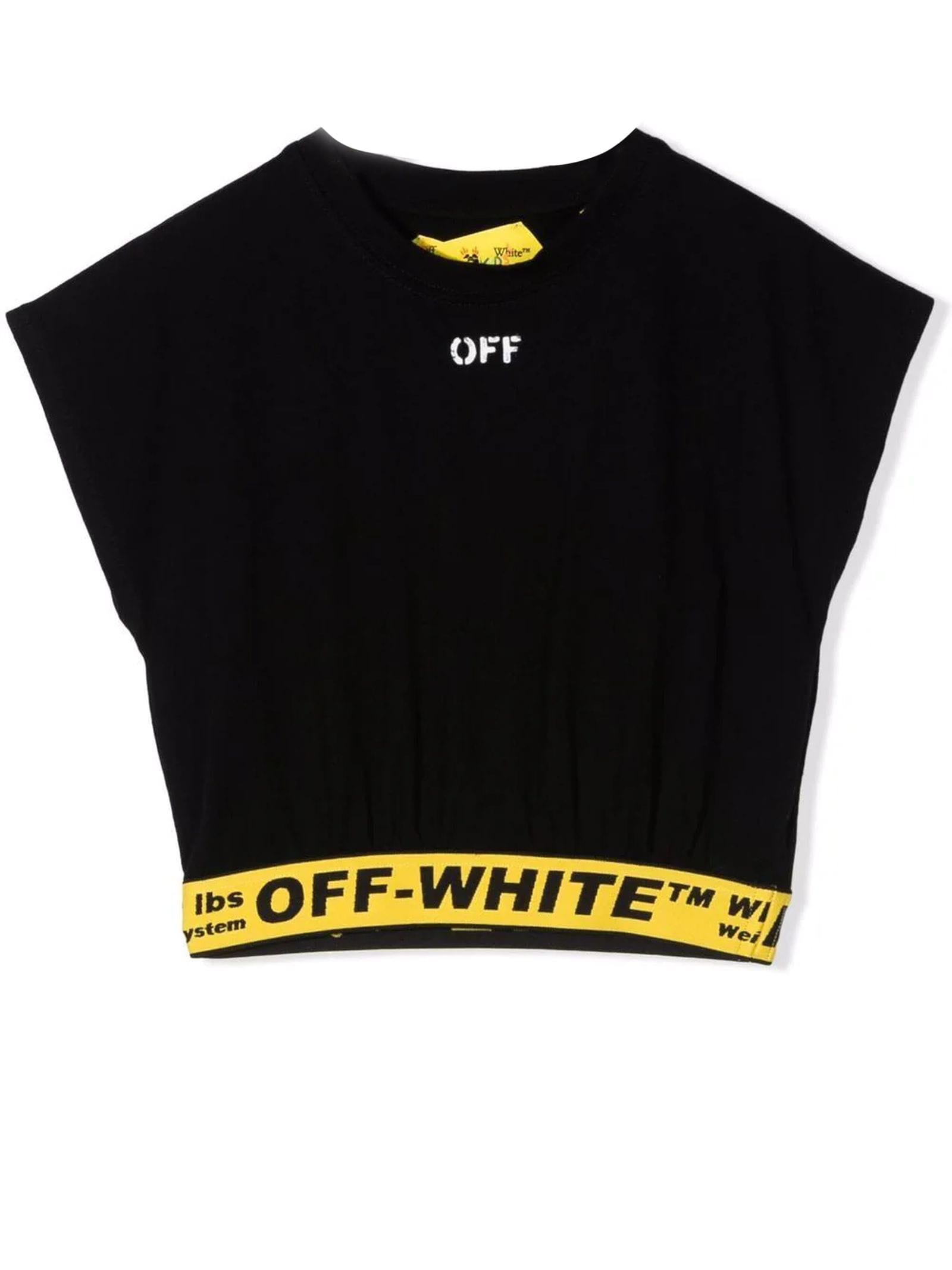 Off-White Black Cotton Tshirt