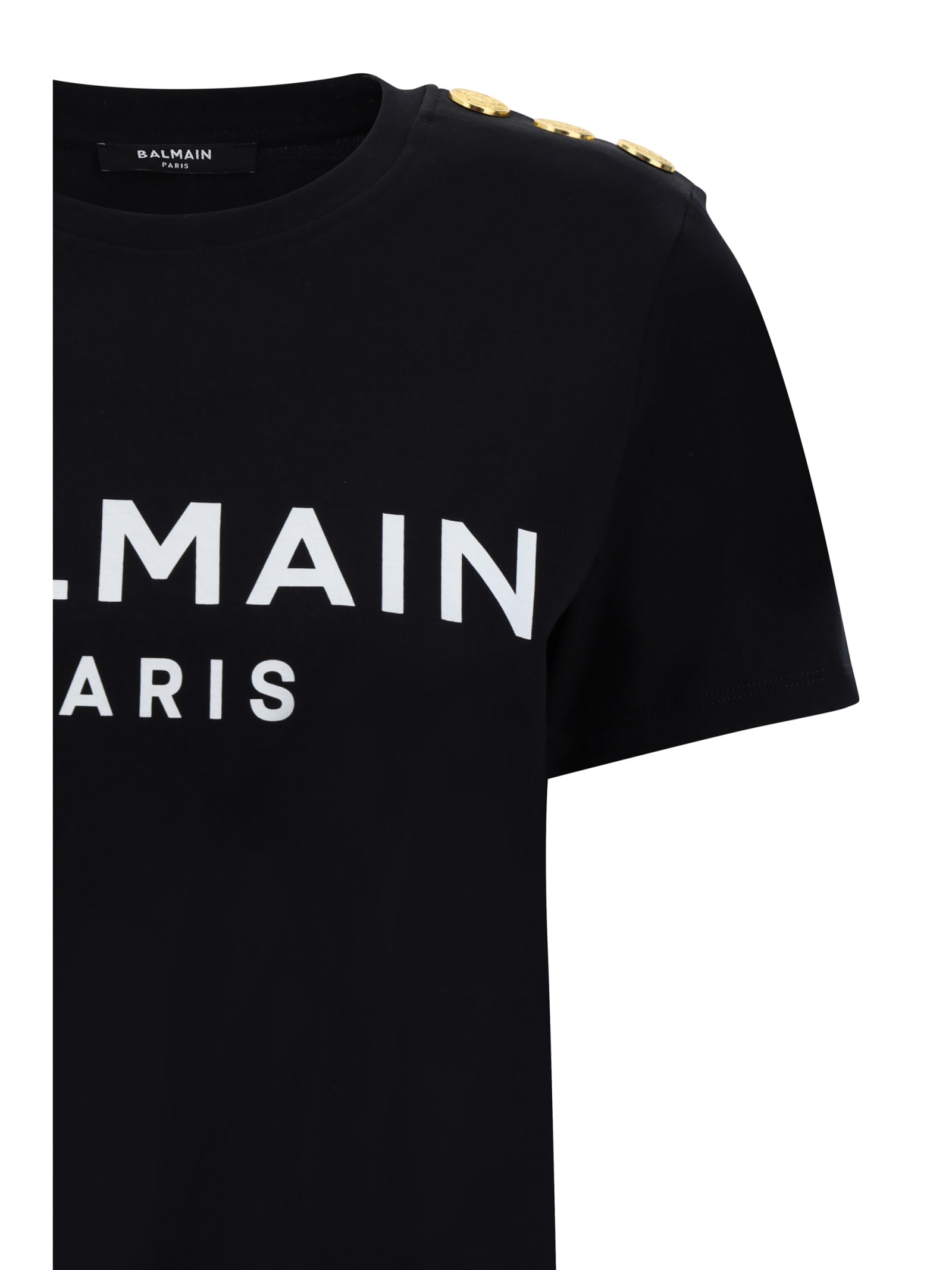 Shop Balmain T-shirt In Noir/blanc