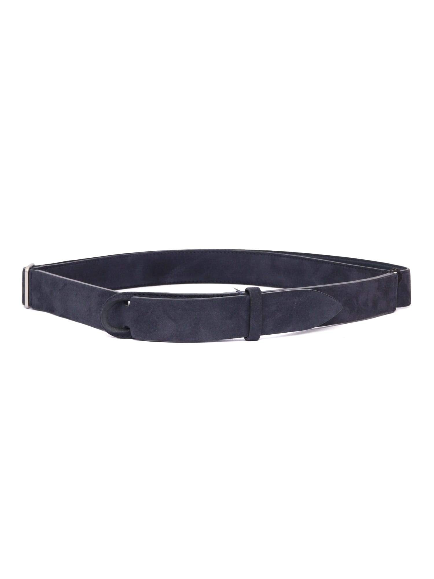 Orciani Leather Belt In Blue