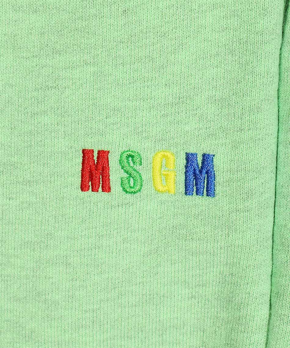 Msgm Shorts Mit Logo-stickerei In Green