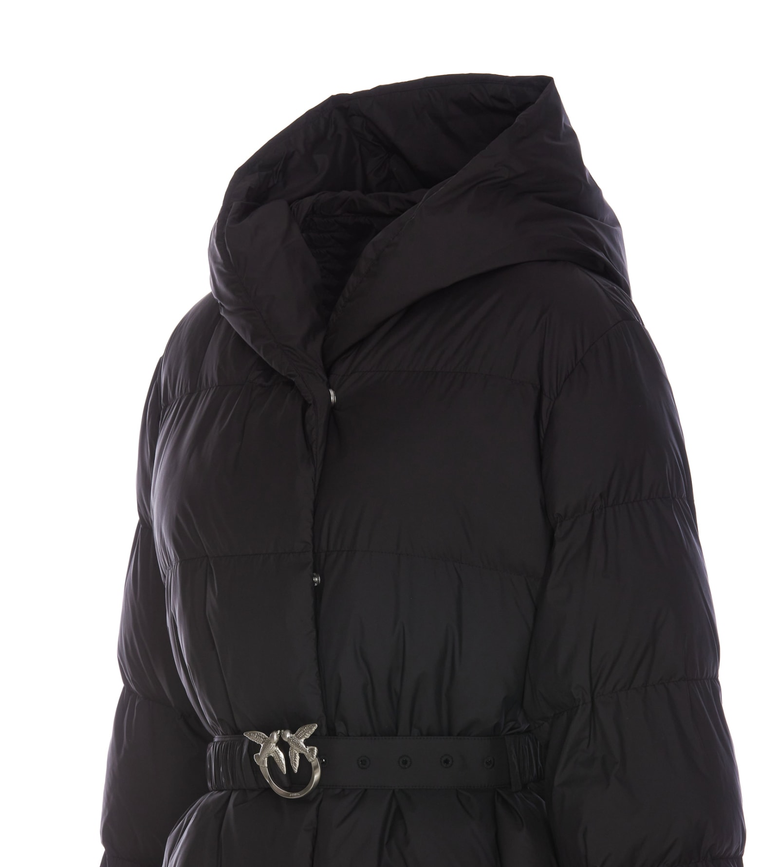 Shop Pinko Collirio Down Jacket In Nero Limousine