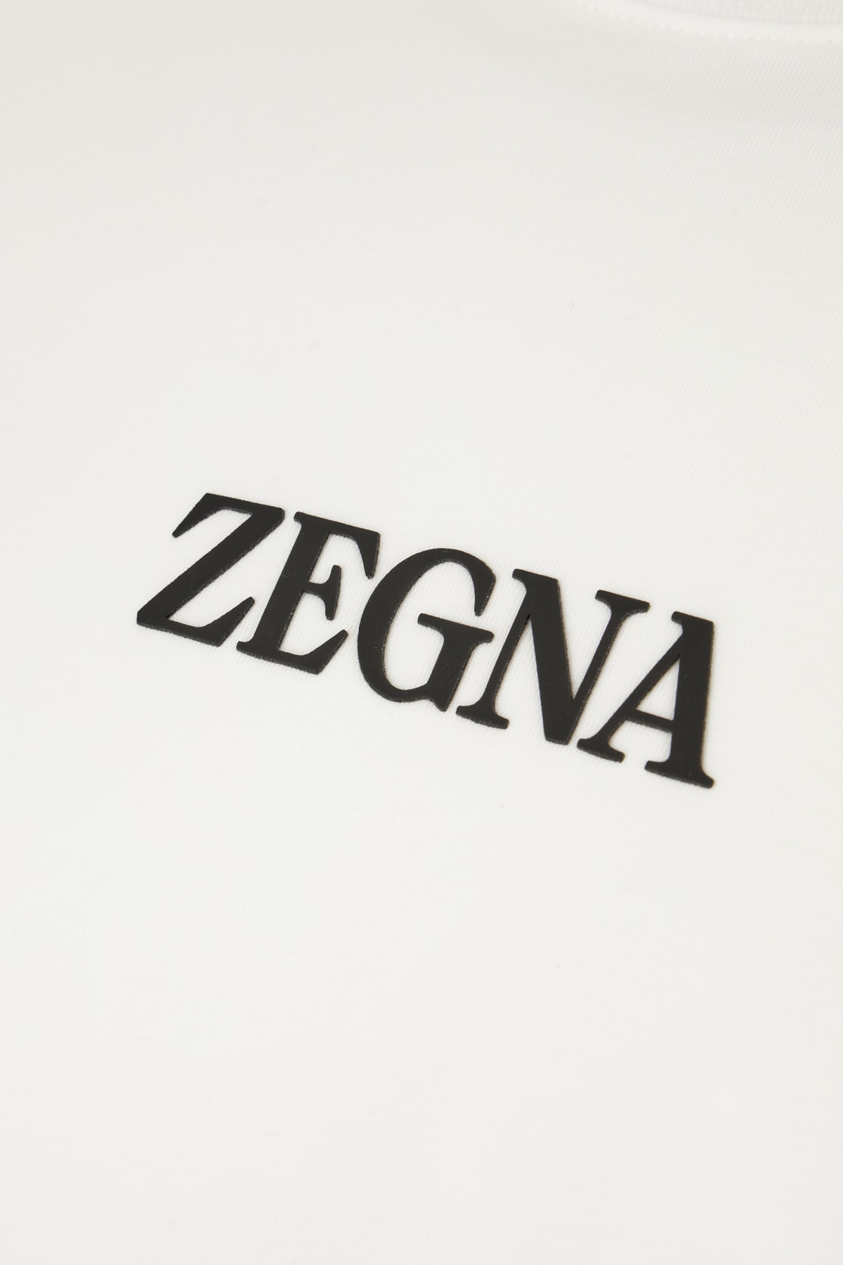 Shop Zegna White Cotton T-shirt