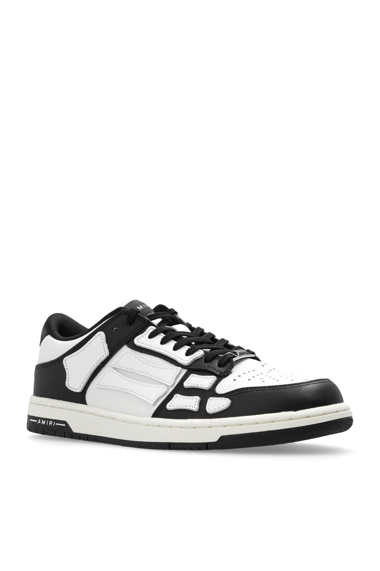 Shop Amiri Skel Top Low Sneakers In Black