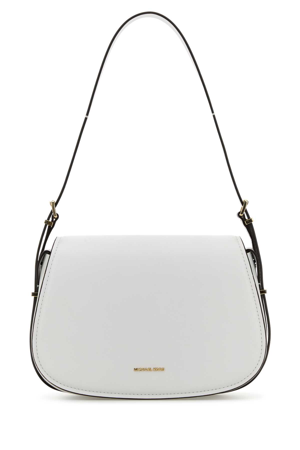 White Leather Moore Shoulder Bag