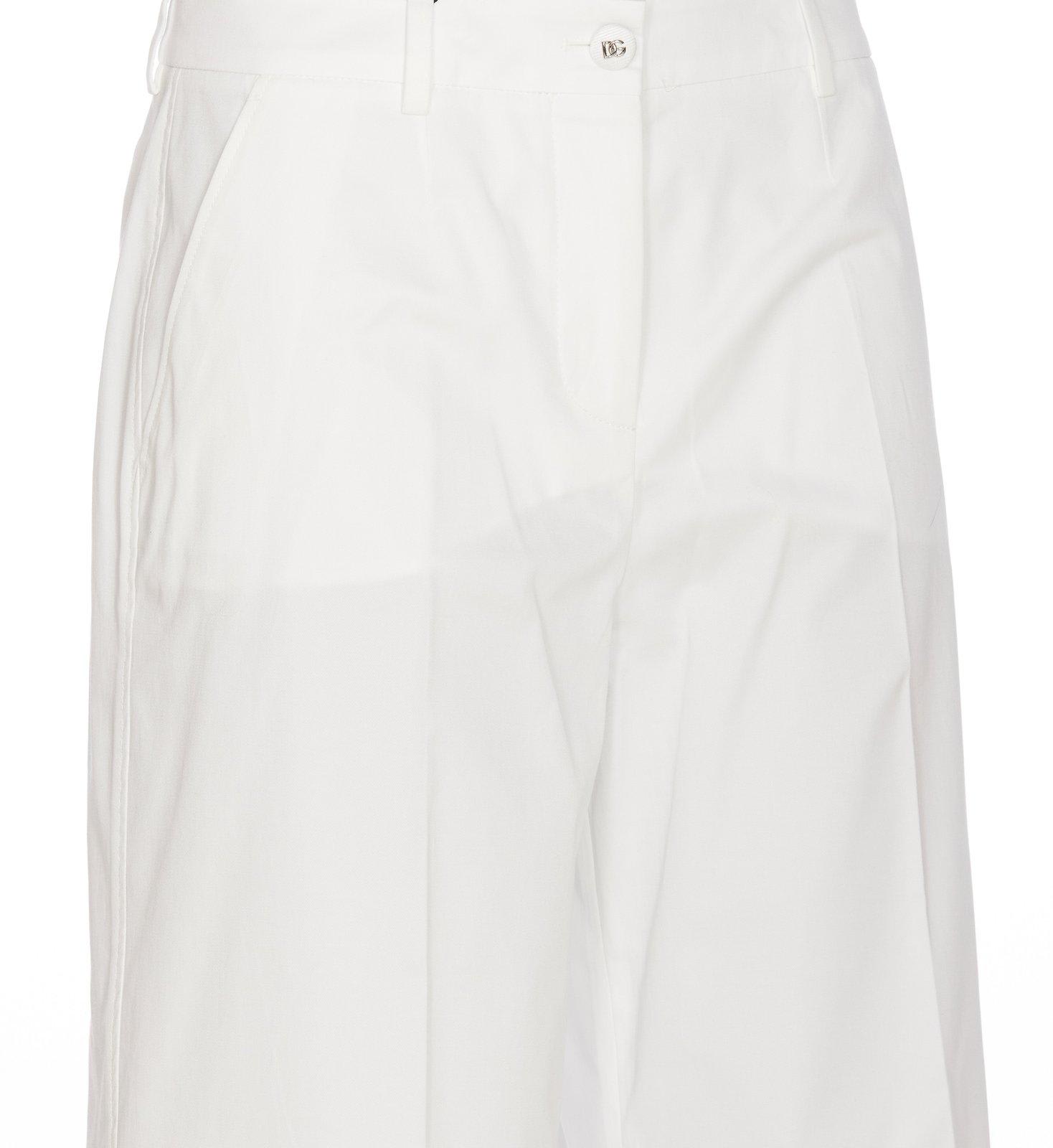 Shop Dolce & Gabbana Flared Gabardine Pants