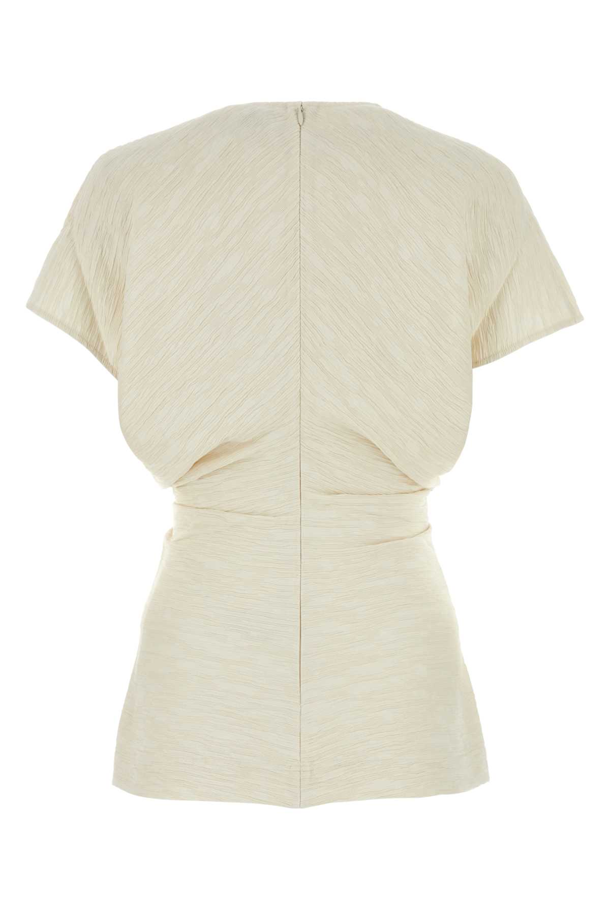 Totême Ivory Viscose Blend Top In Neutral