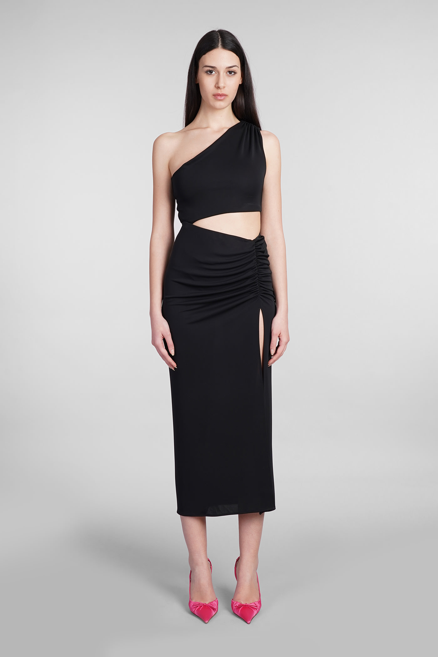 The Andamane Riri Dress In Black Polyester