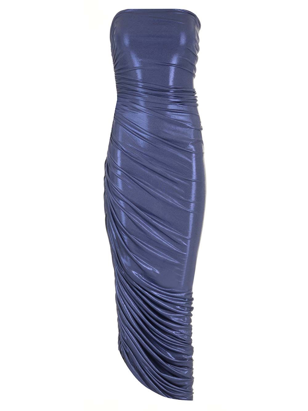 Shop Norma Kamali Diana Dress In Blue