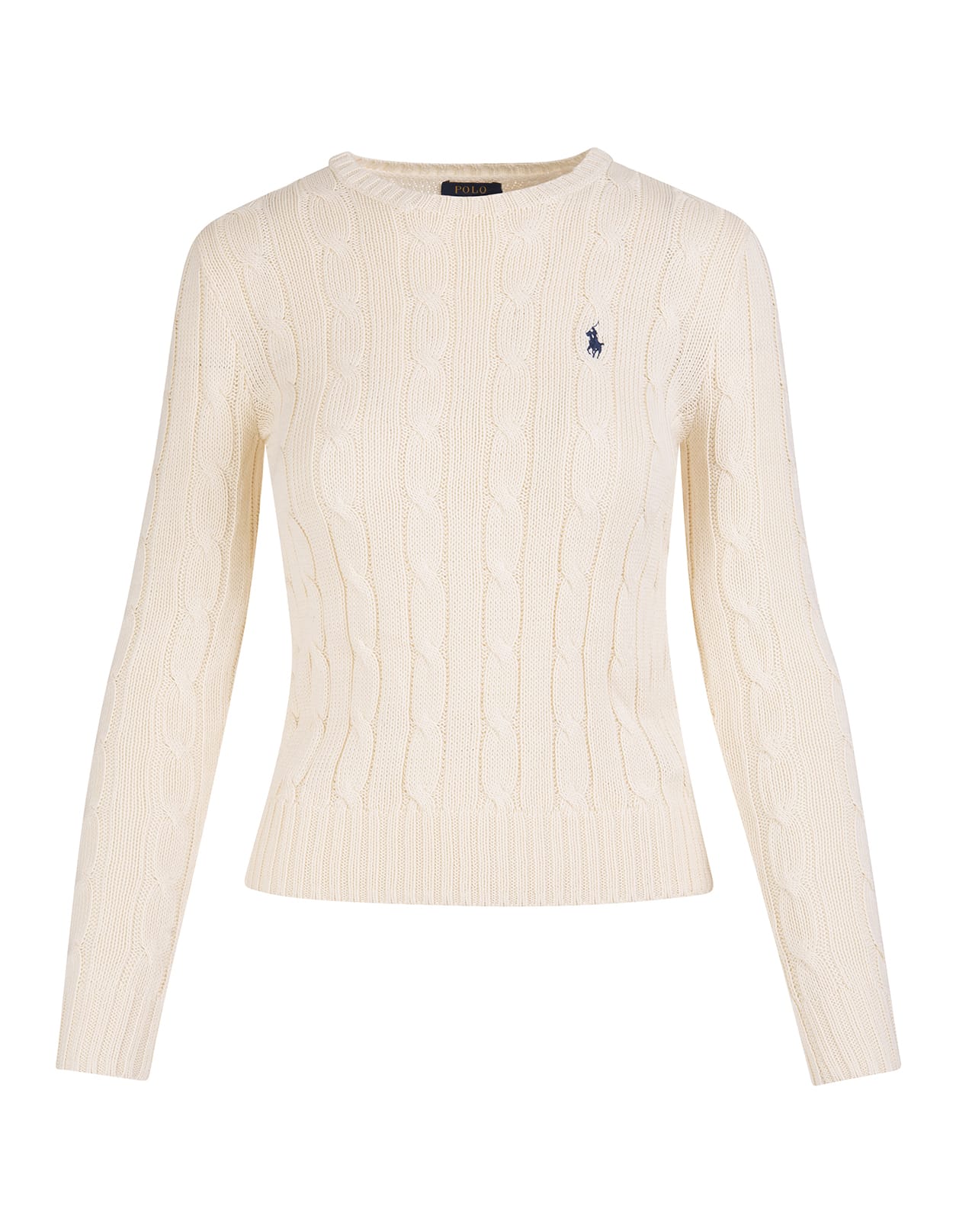 Ralph Lauren Woman Slim Fit Cream Cable Sweater