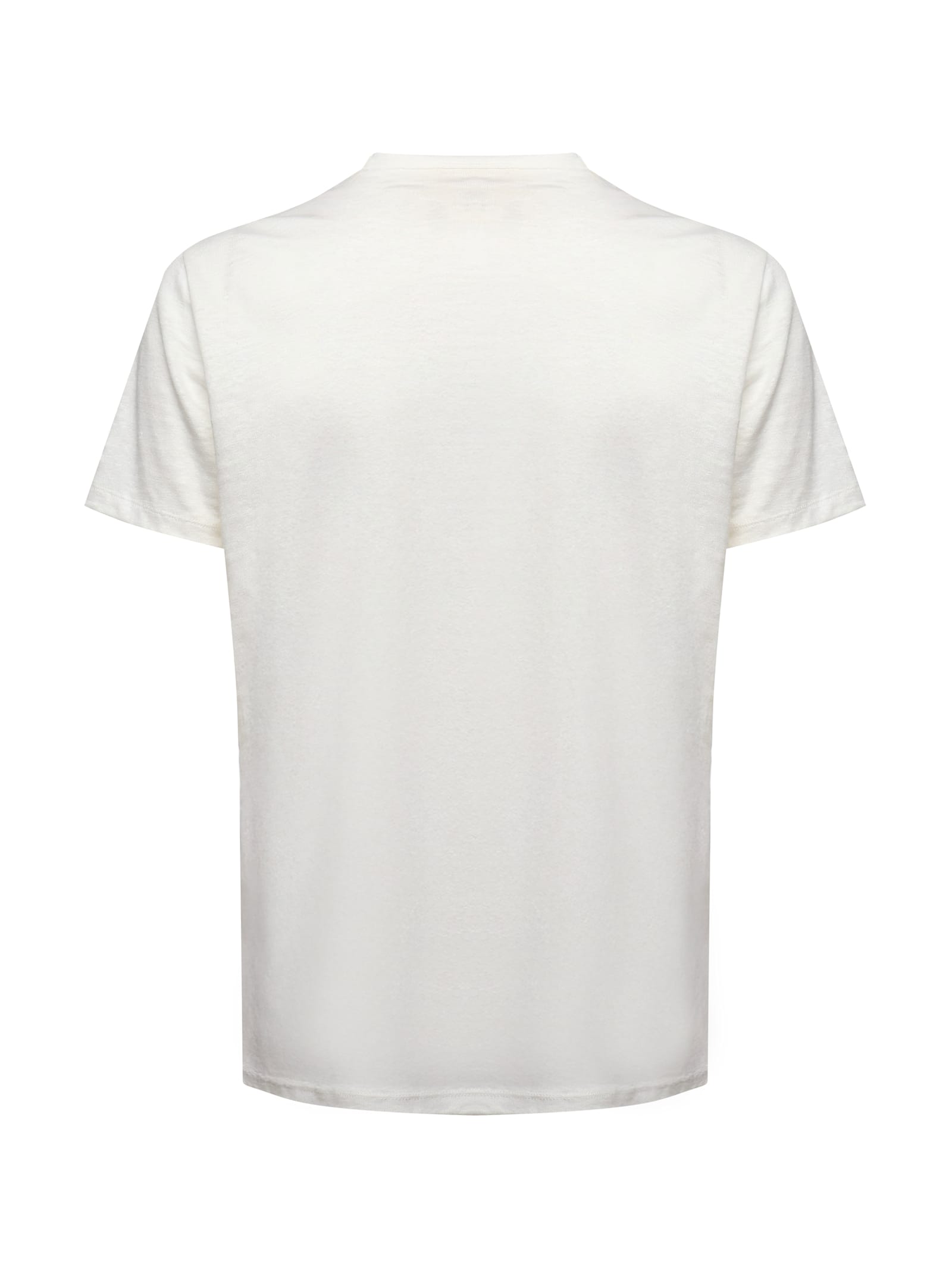 Mc2 Saint Barth Ecstasea T-shirt In Linen In White