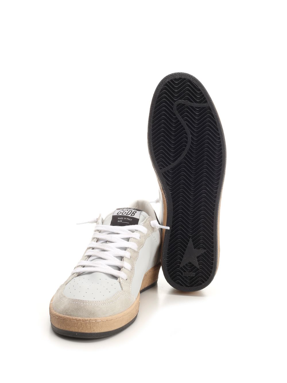 Shop Golden Goose Ball Star Sneakers In Grigio