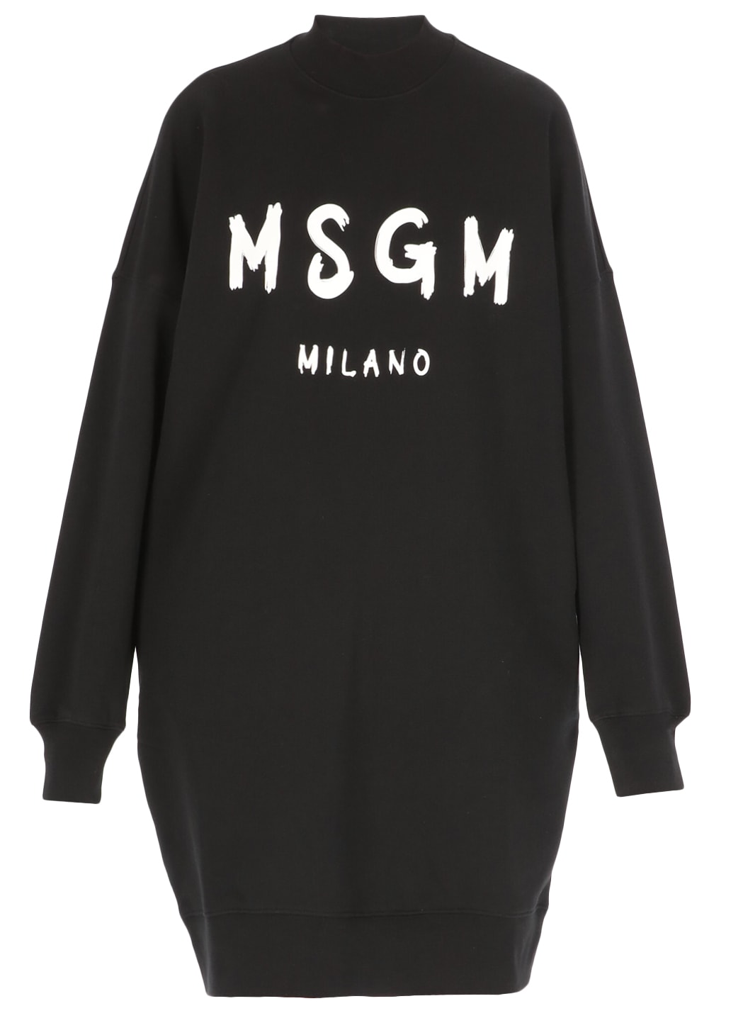 MSGM Brushed Logo Sweatshirt Dress