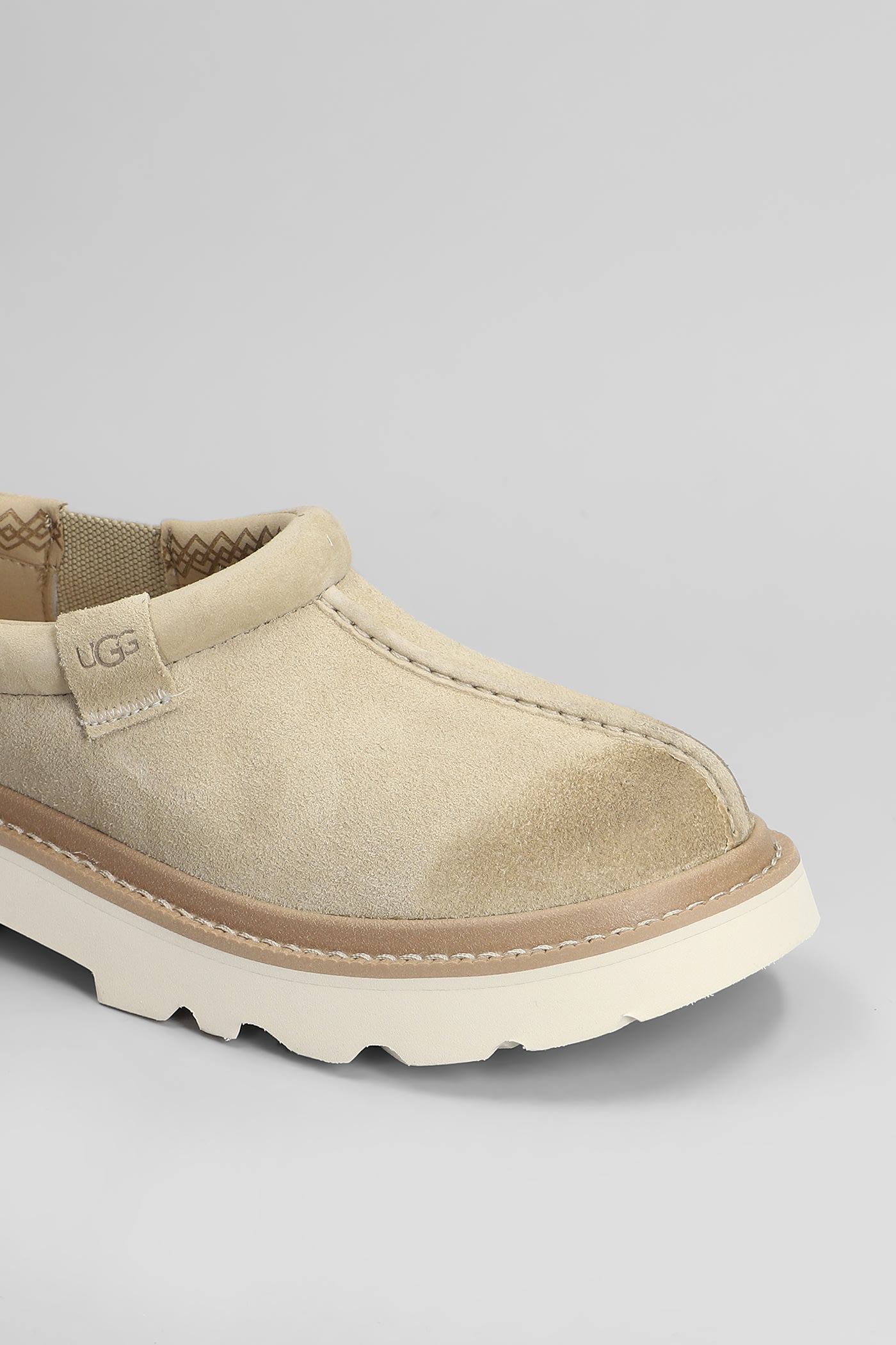 Ugg 'tasman' Beige Mule With Raised Sole