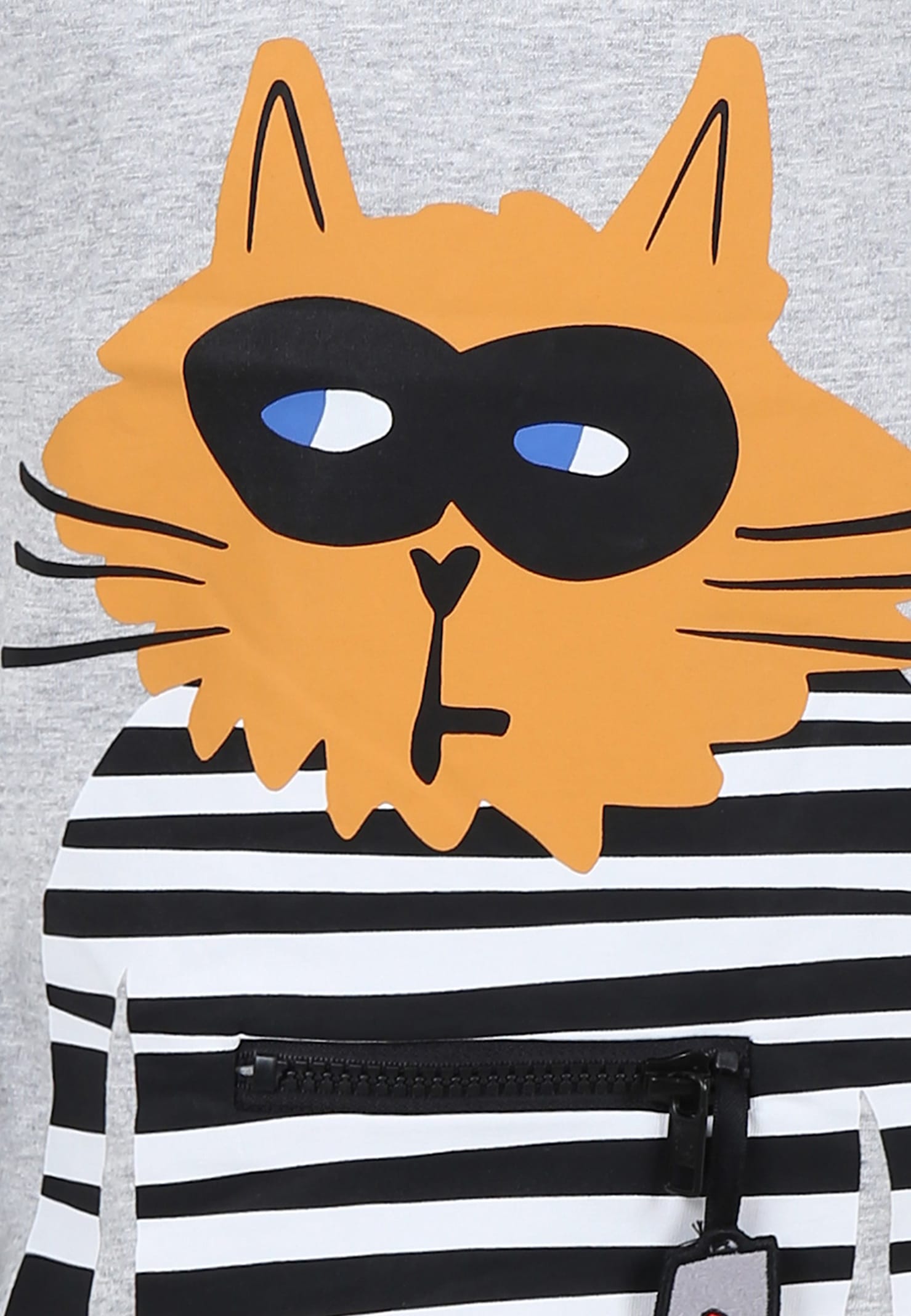 Stella Mccartney Grey T-shirt For Boy With Cat In Grey