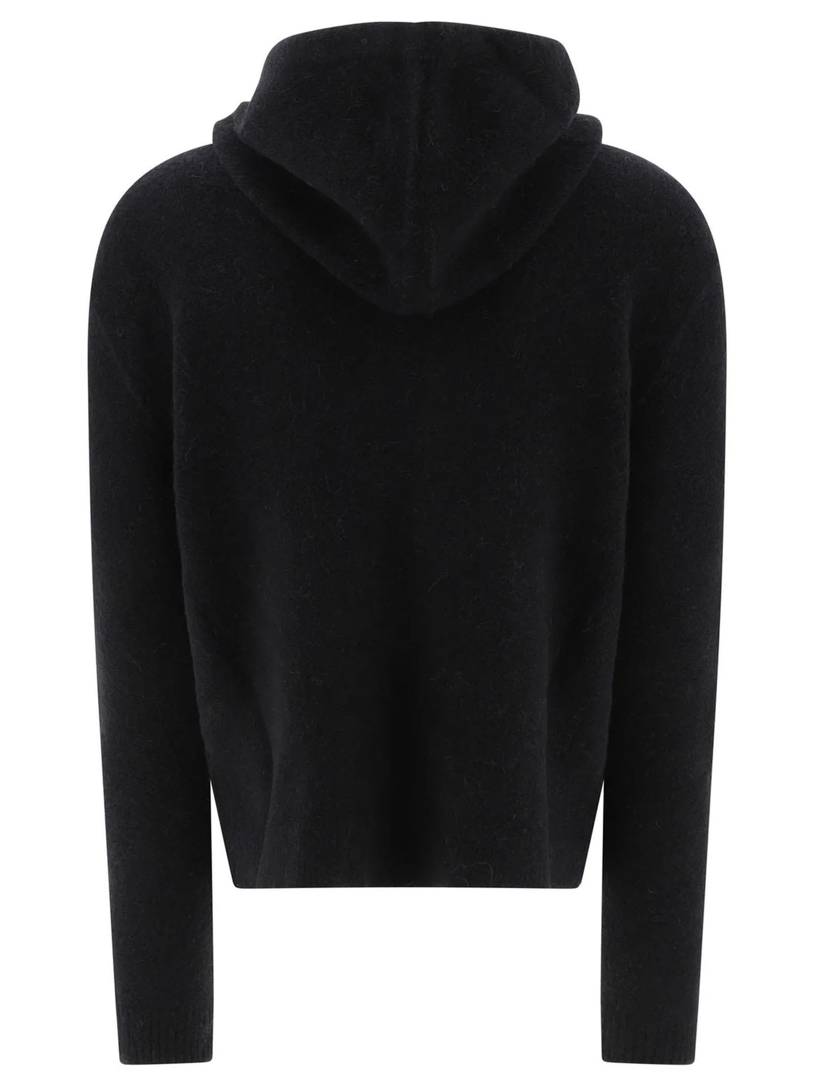 Shop Rick Owens Drawstring Hooded Coat In Bean