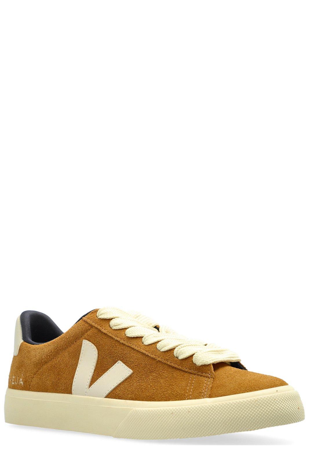 Veja Bold Suede Sneakers With Contrast Heel Tab In Yellow