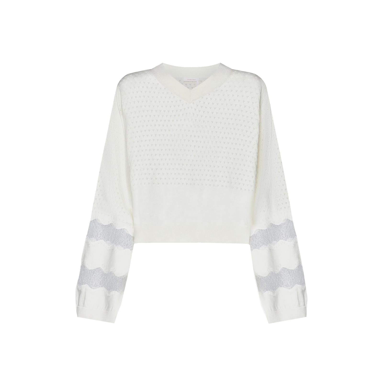Shop See By Chloé Cotton And Cashmere Pullover In White