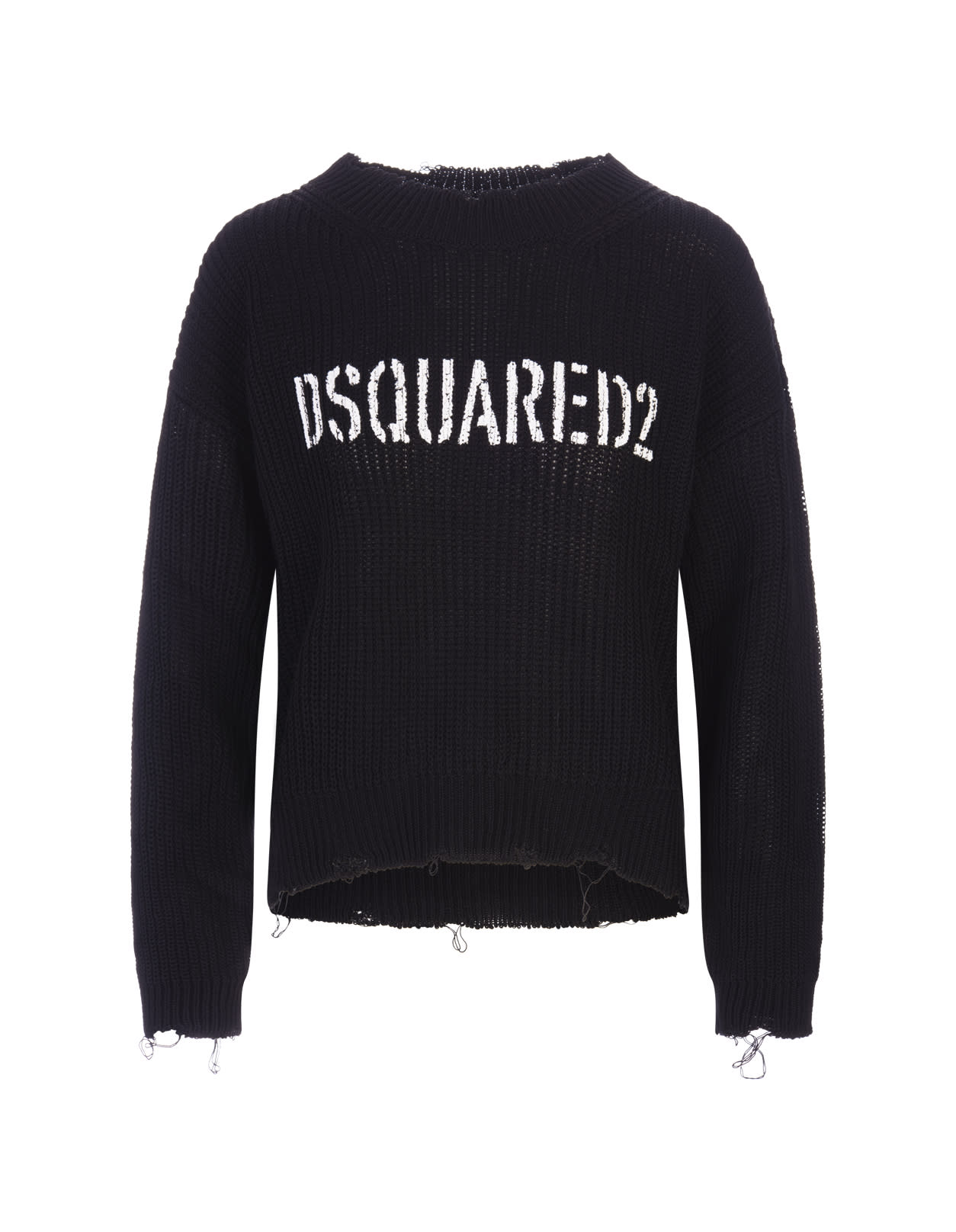Dsquared2 Woman Black Destination Unknown Sweater